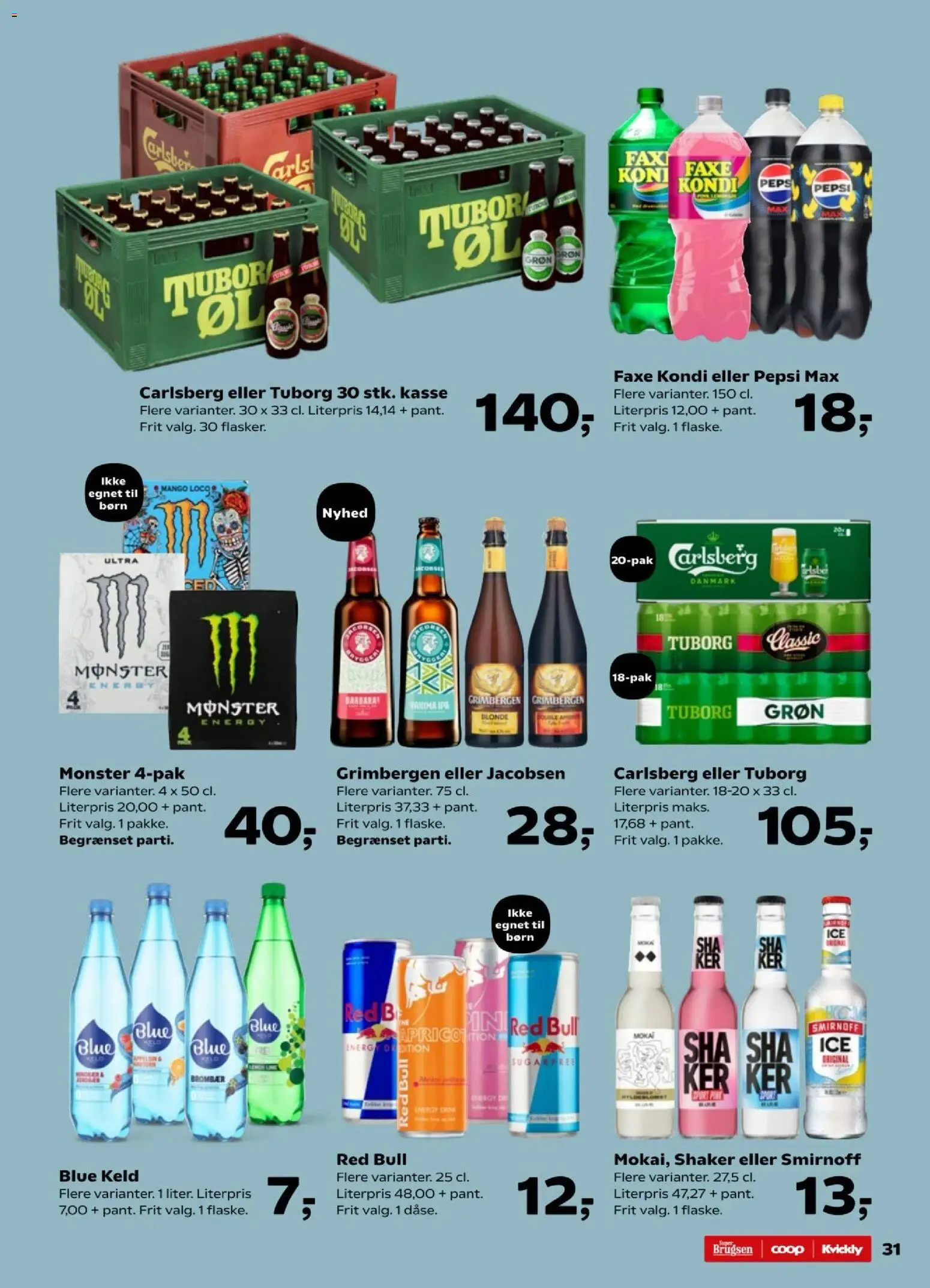 Kvickly tilbudsavis – gyldig fra 30.01.2026 | Side: 35 | Produkter: Mango, Faxe Kondi, Pepsi, Pepsi Max