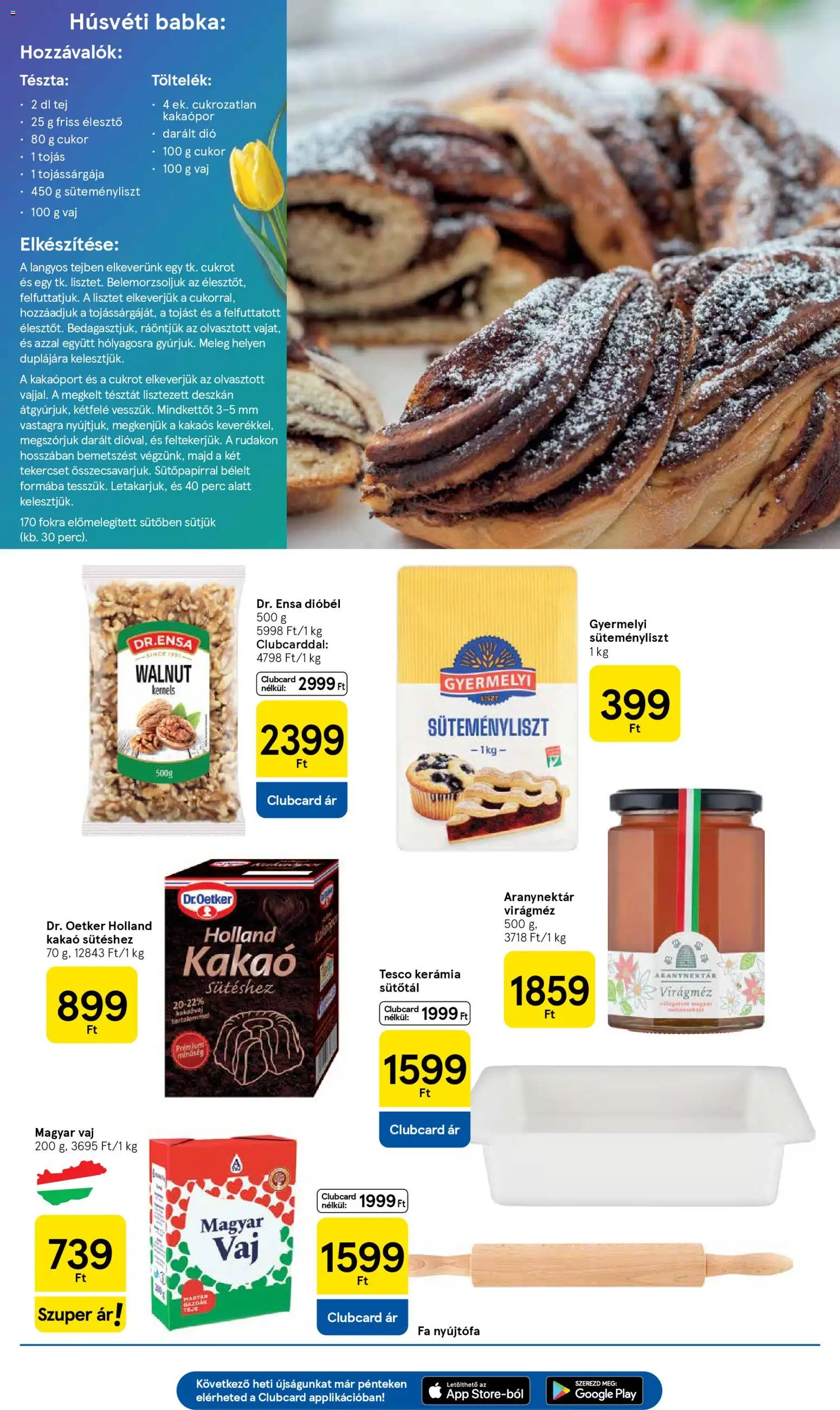 Tesco akciós ujság - amely érvényes a következő dátumtól: 19.03.2026 | Oldal: 9 | Termékek: Virágméz, Tészta, Dió, Kakaópor