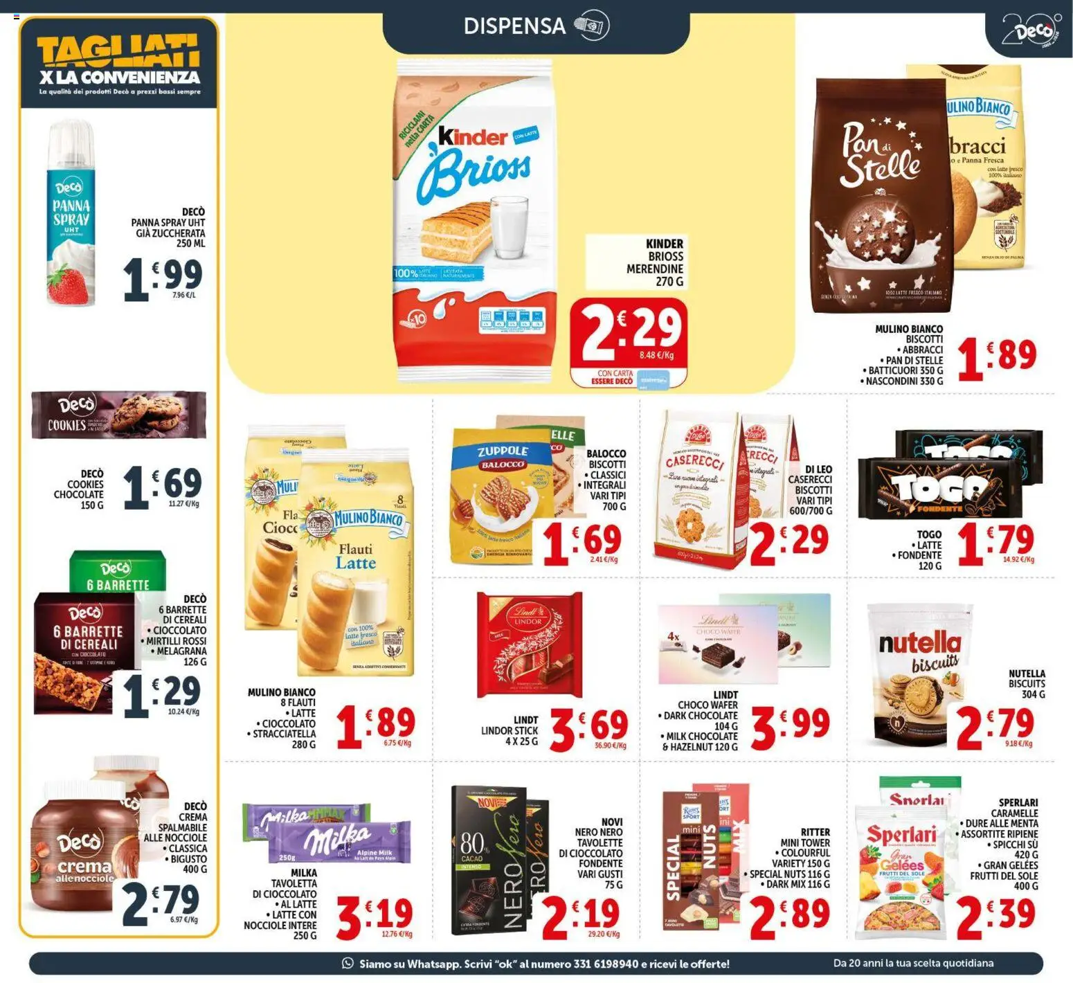 Volantino Decò del 17.03.2026 | Pagina: 15 | Prodotti: Cereali, Nutella, Mirtilli, Menta