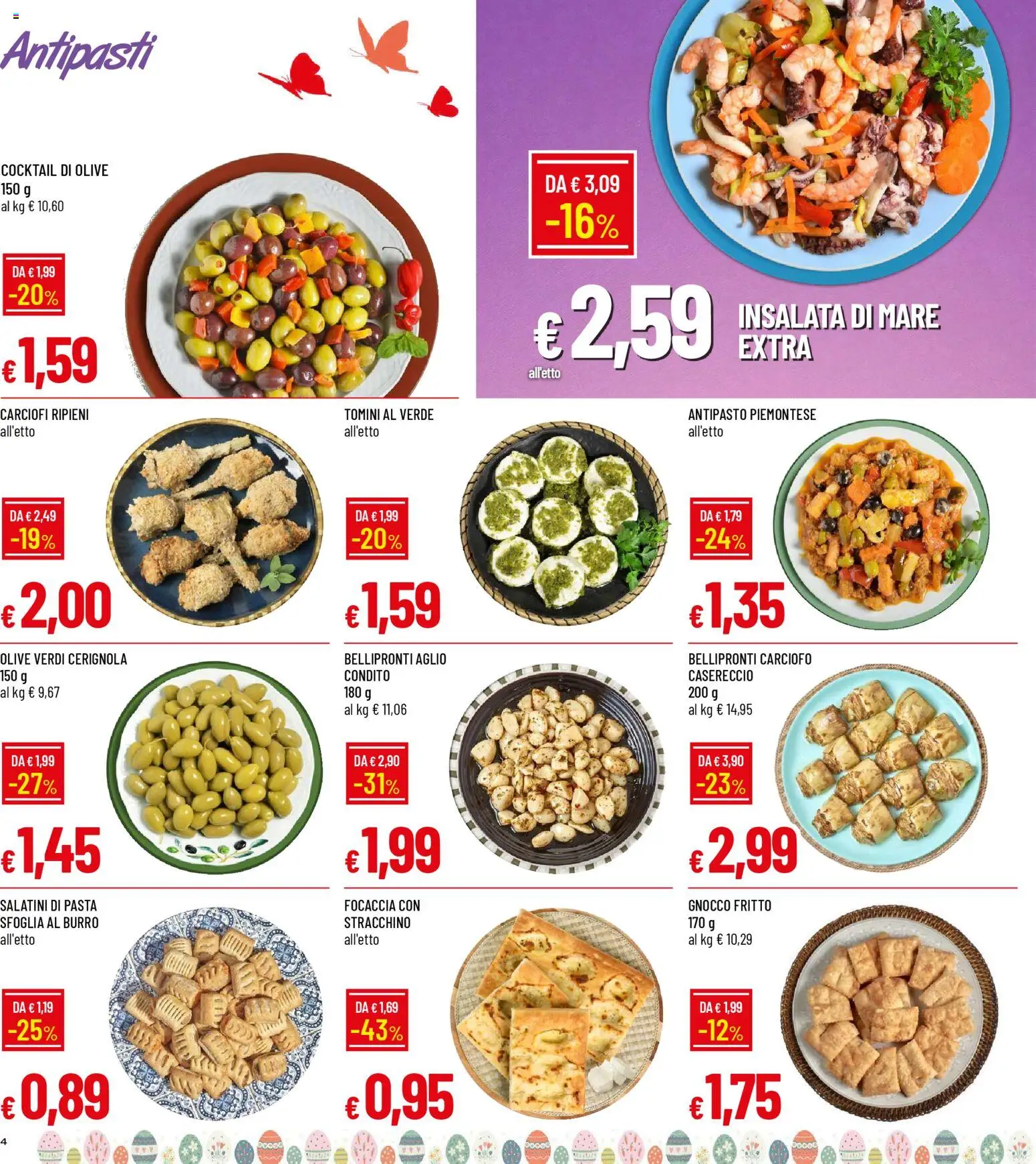 Volantino Galassia del 26.03.2026 | Pagina: 4 | Prodotti: Salatini, Olive, Aglio, Pasta