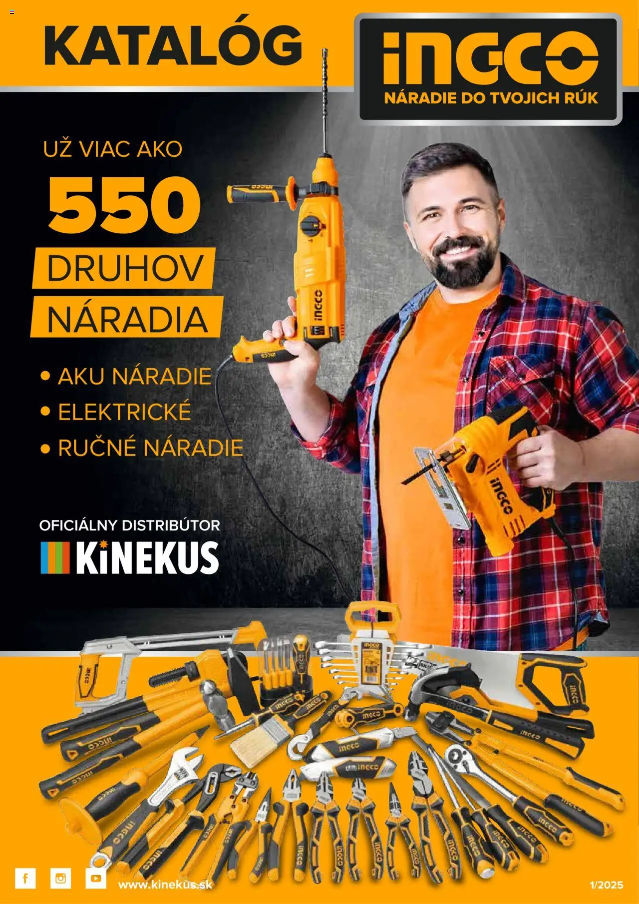 Nové Kinekus akcie – leták je platný od 28.04.2025 | Strana: 1 | Produkty: Aku náradie, Náradie, Aku