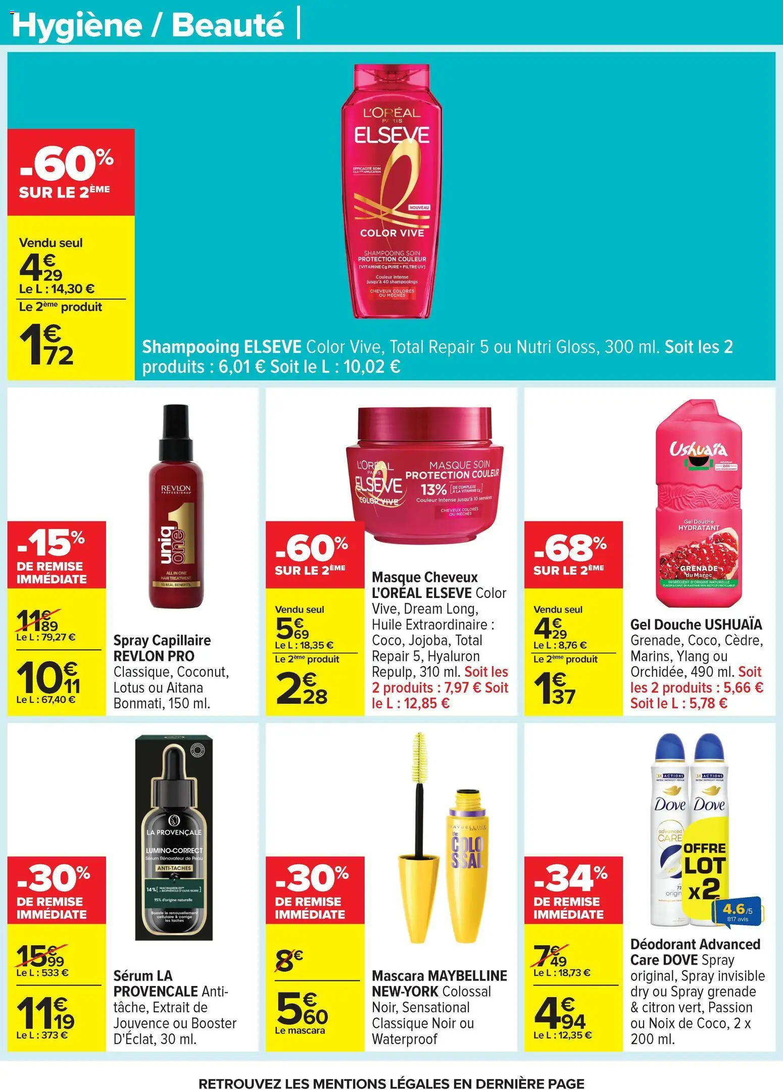 {H1} | Page: 62 | Produits: Citron, Mascara, Masque, Gel douche