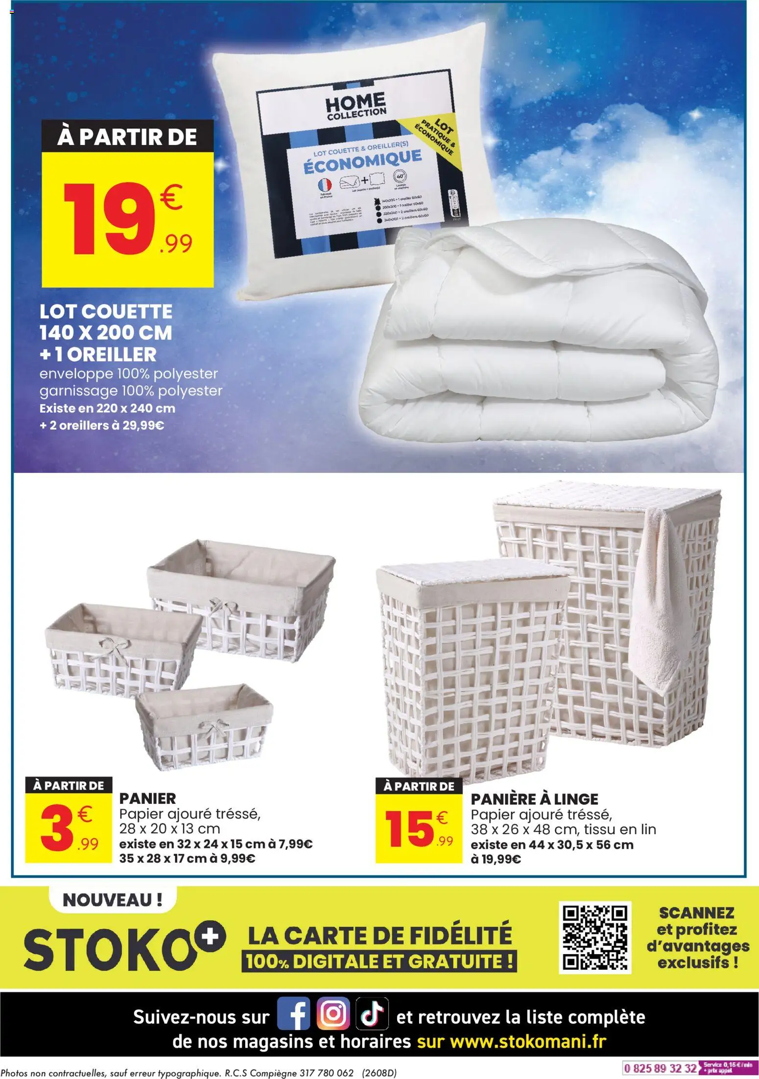 {H1} | Page: 10 | Produits: Enveloppe, Oreiller, Panier, Couette