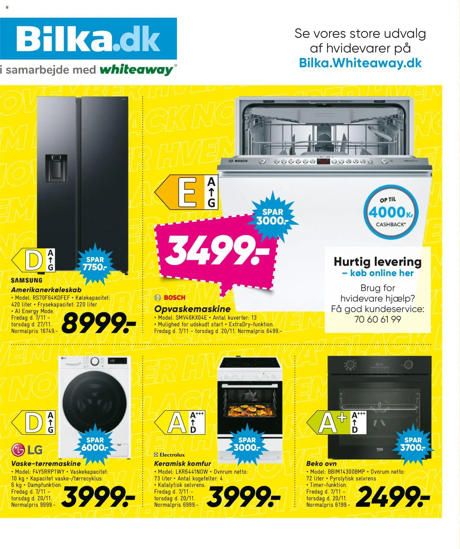 Bilka tilbudsavis – gyldig fra 07.10.2025 | Side: 21 | Produkter: Komfur, Ovn, Opvaskemaskine