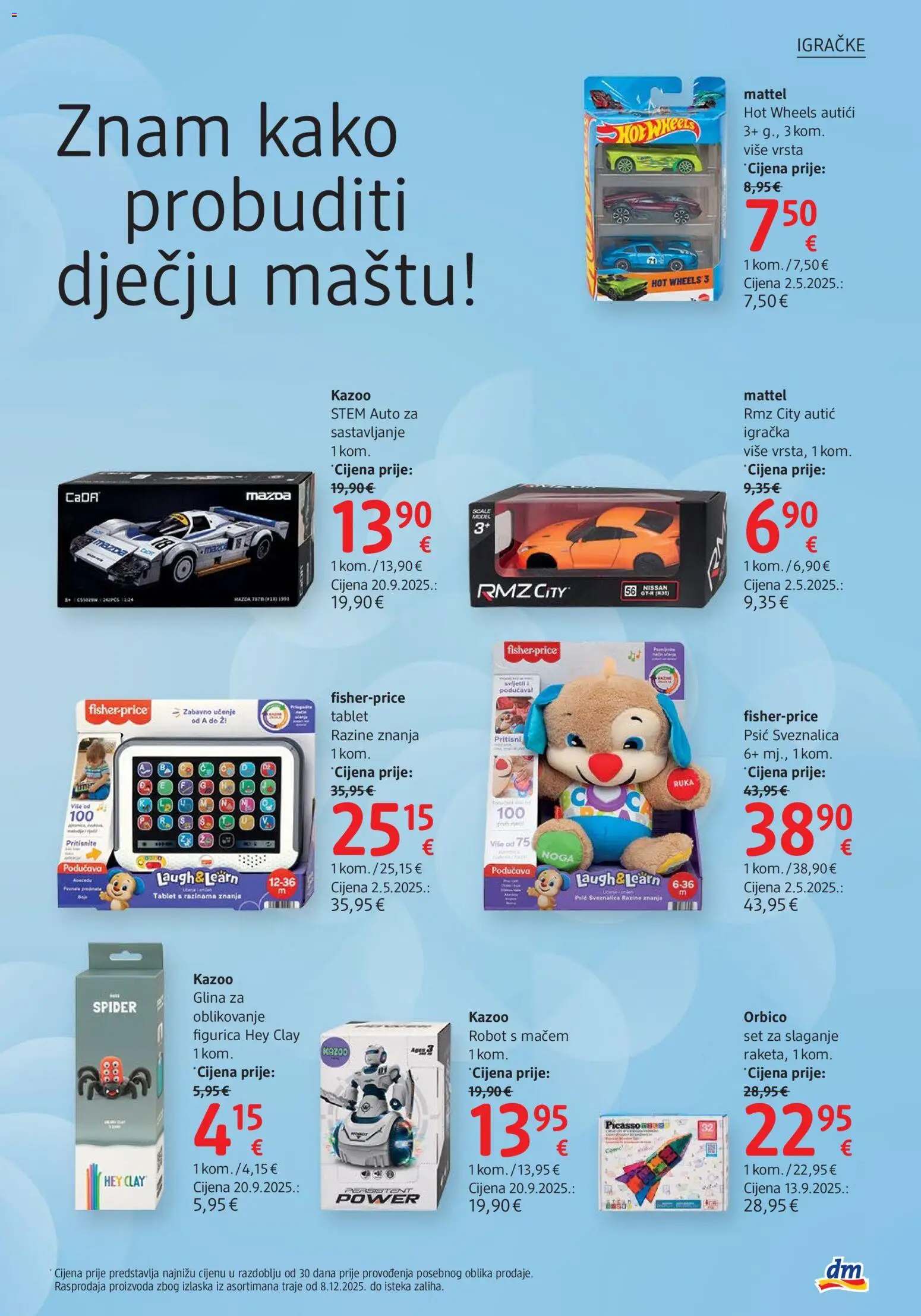 DM katalog | vrijedi od 11.12.2025 | Stranica: 19 | Proizvodi: Robot, Pritisnite, Tablet