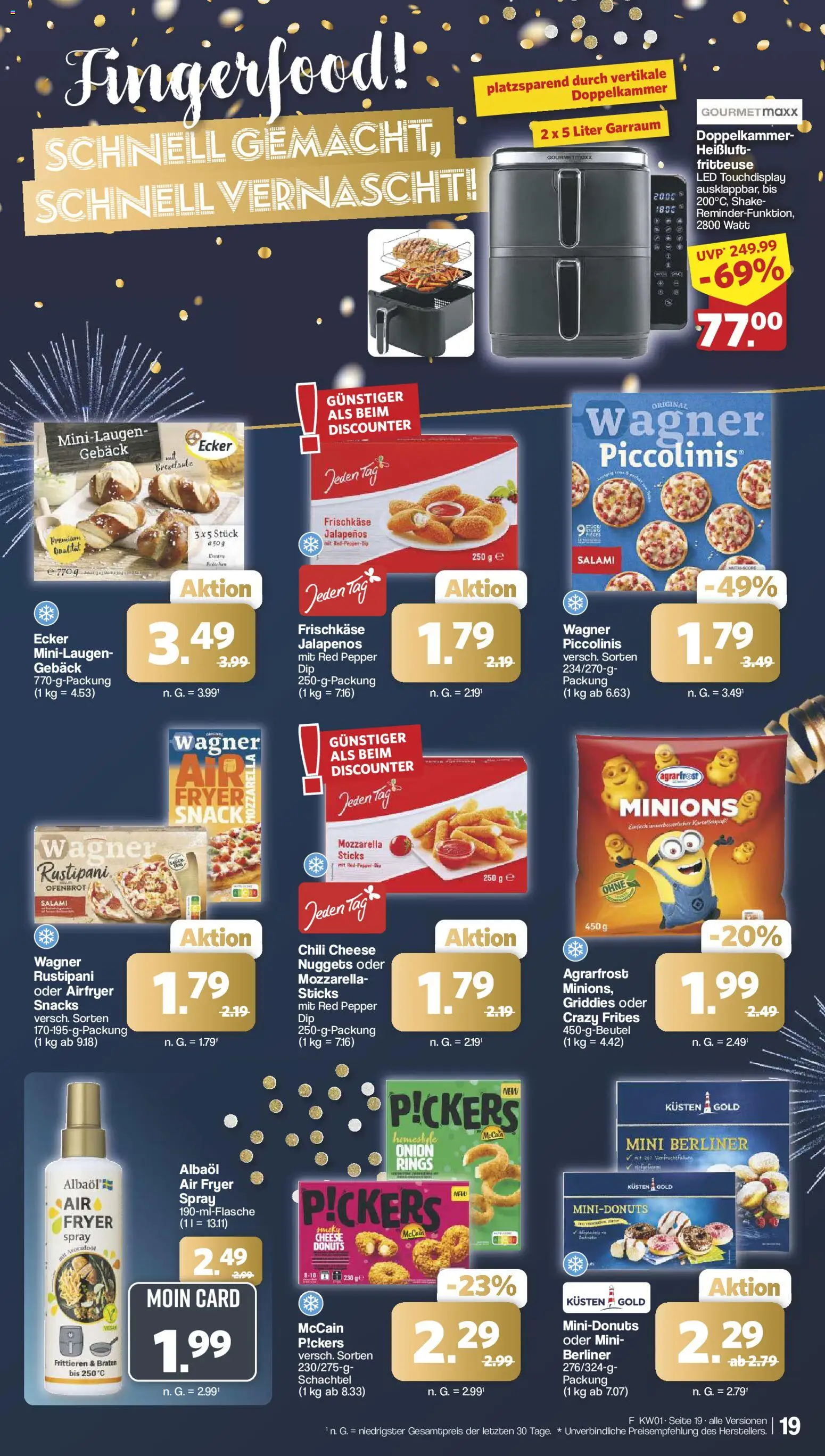 Famila Nordwest Prospekt 	 – gültig ab 29.12.2025 | Seite: 19 | Produkte: Berliner, McCain, Donuts, Frischkase