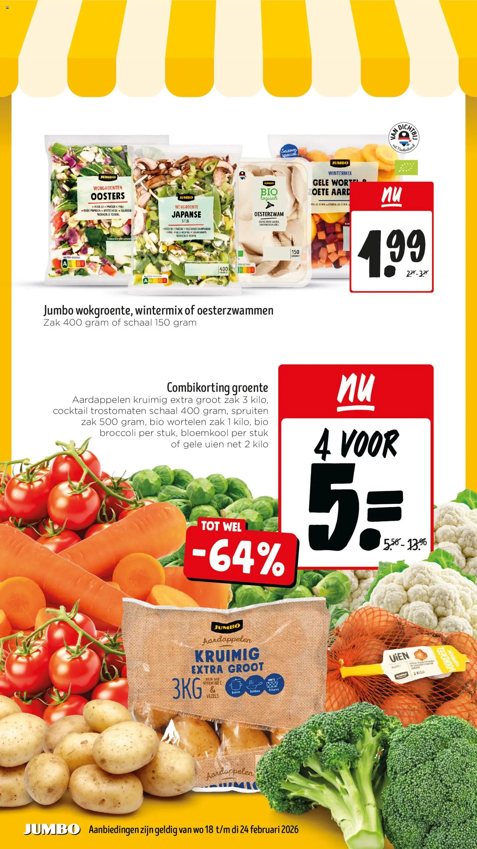 {H1} | Pagina: 5 | Producten: Bloemkool, Wortelen, Broccoli, Zak