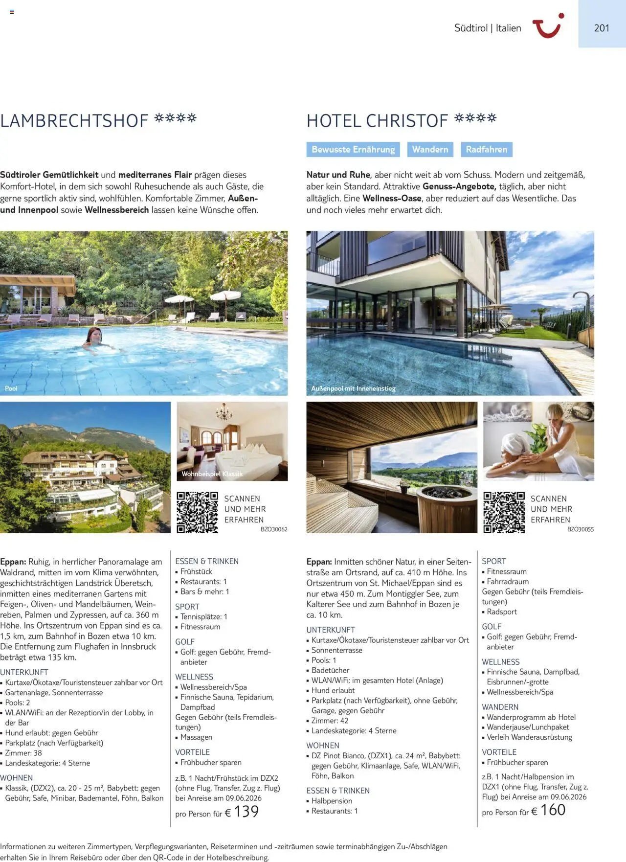 TUI Urlaub mit eigener Anreise 2025/26 – gültig ab 01.11.2025 | Seite: 201 | Produkte: Babybett, Wein