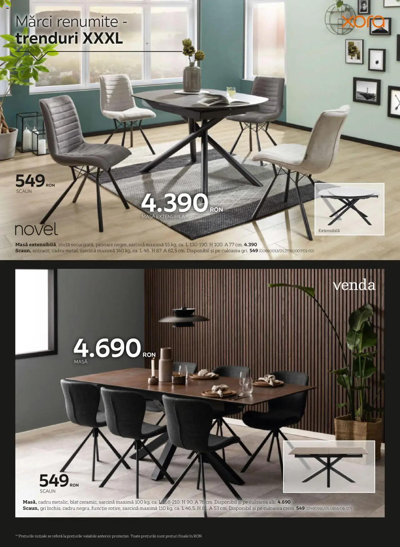 Noul catalog XXXLutz – valabil de la 07.04.2025 | Pagină: 36 | Produse: Masă, Scaun