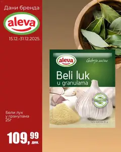 Sunce дани бренда Aleva - pregled Sunce kataloga - važi od 15.12.2025 | Strana: 6 | Proizvode: Beli luk