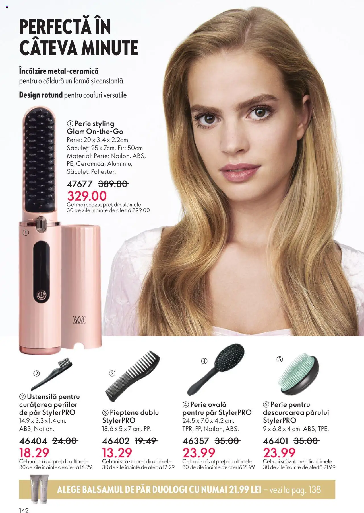 Noul catalog Oriflame – valabil de la 12.11.2025 | Pagină: 142 | Produse: Pieptene, Perie