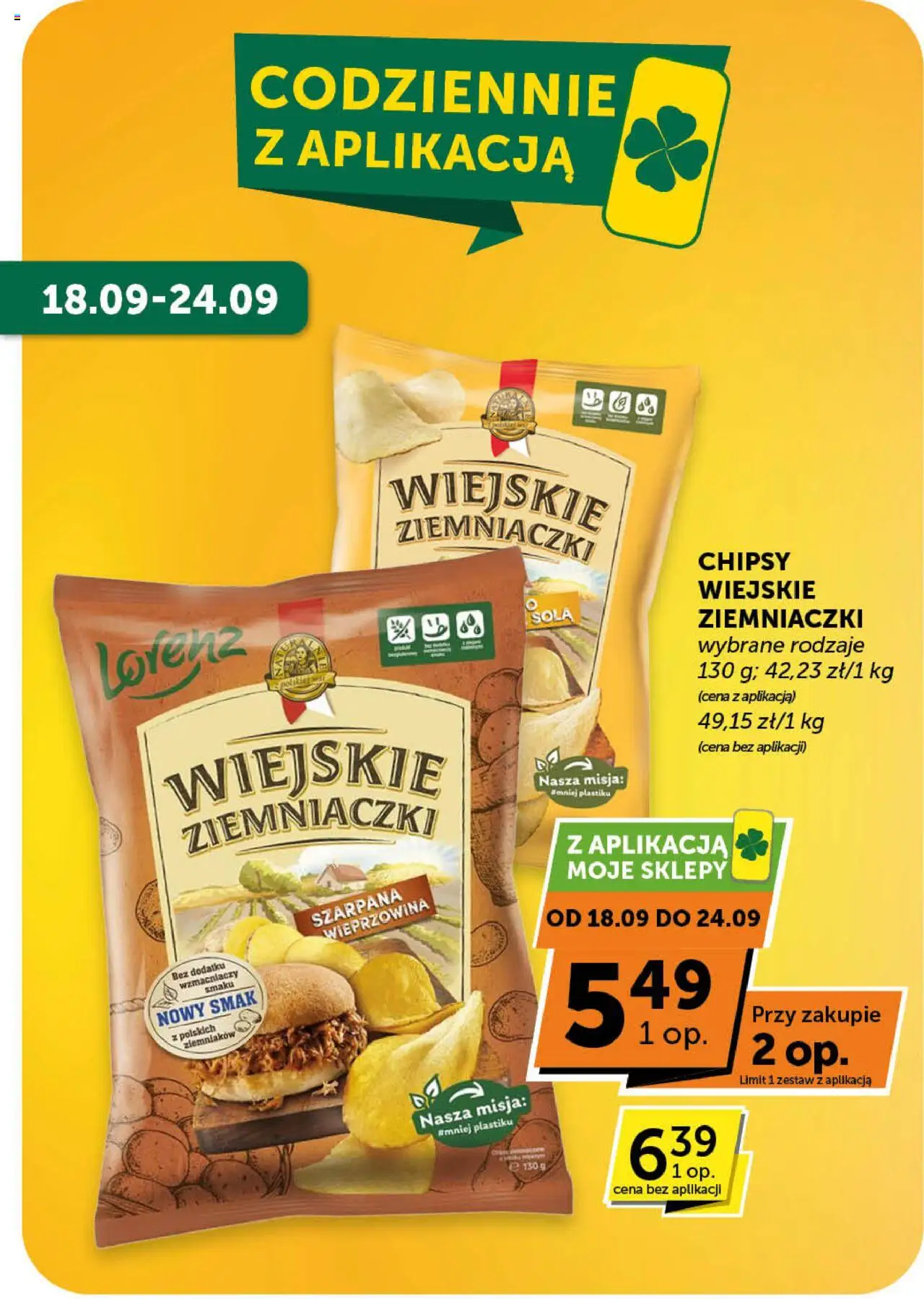 Groszek Gazetka - Market od 18.09.2025 | Strona: 3 | Produkty: Chipsy, Ziemniaczki, Wieprzowina