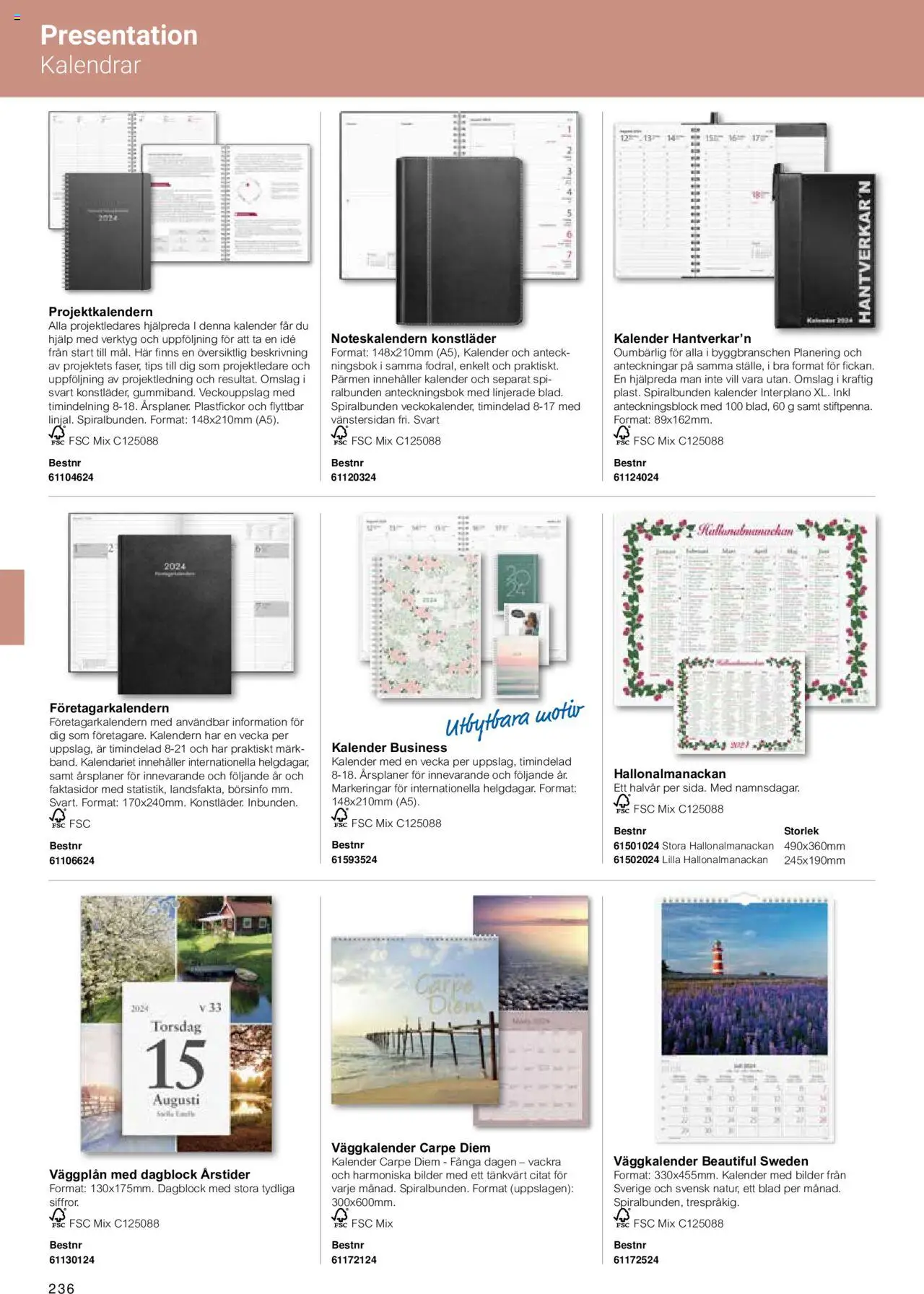 Office Depot reklamblad aktuell från 15.02.2024 | Sida: 238 | Produkter: Anteckningsbok, Anteckningsblock, Kalender
