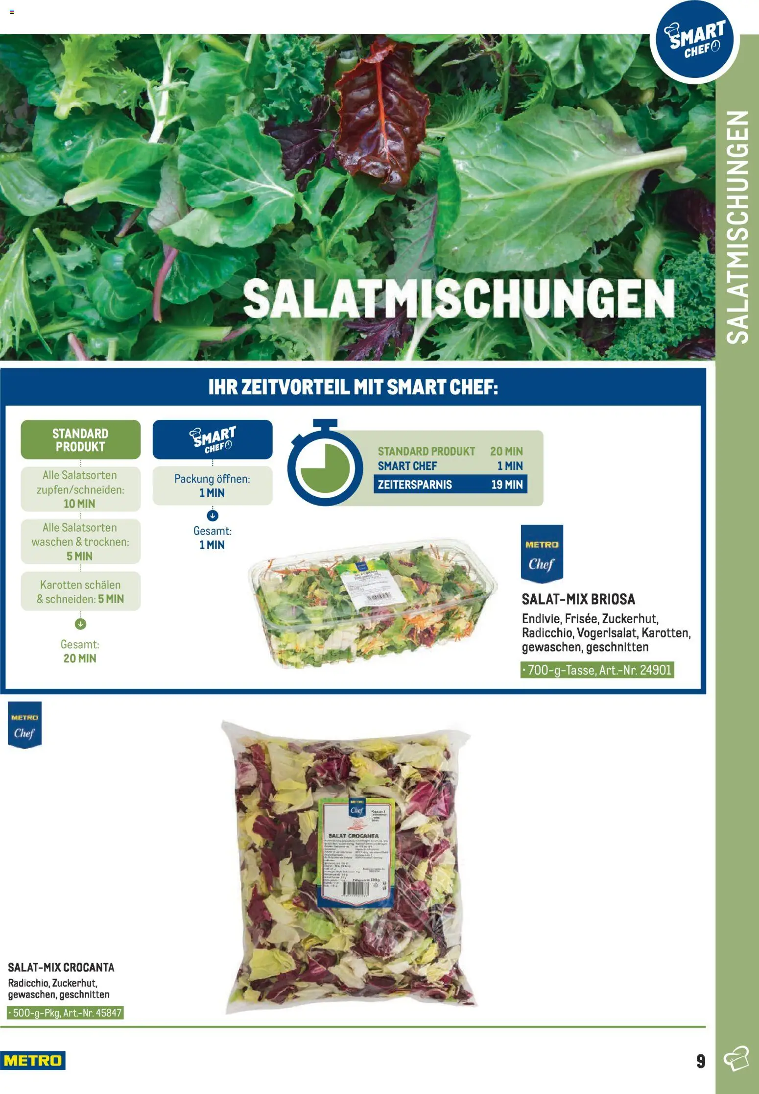 Metro angebote - Smart Chef Obst & Gemüse gültig ab 26.03.2026 | Seite: 9 | Produkte: Salat