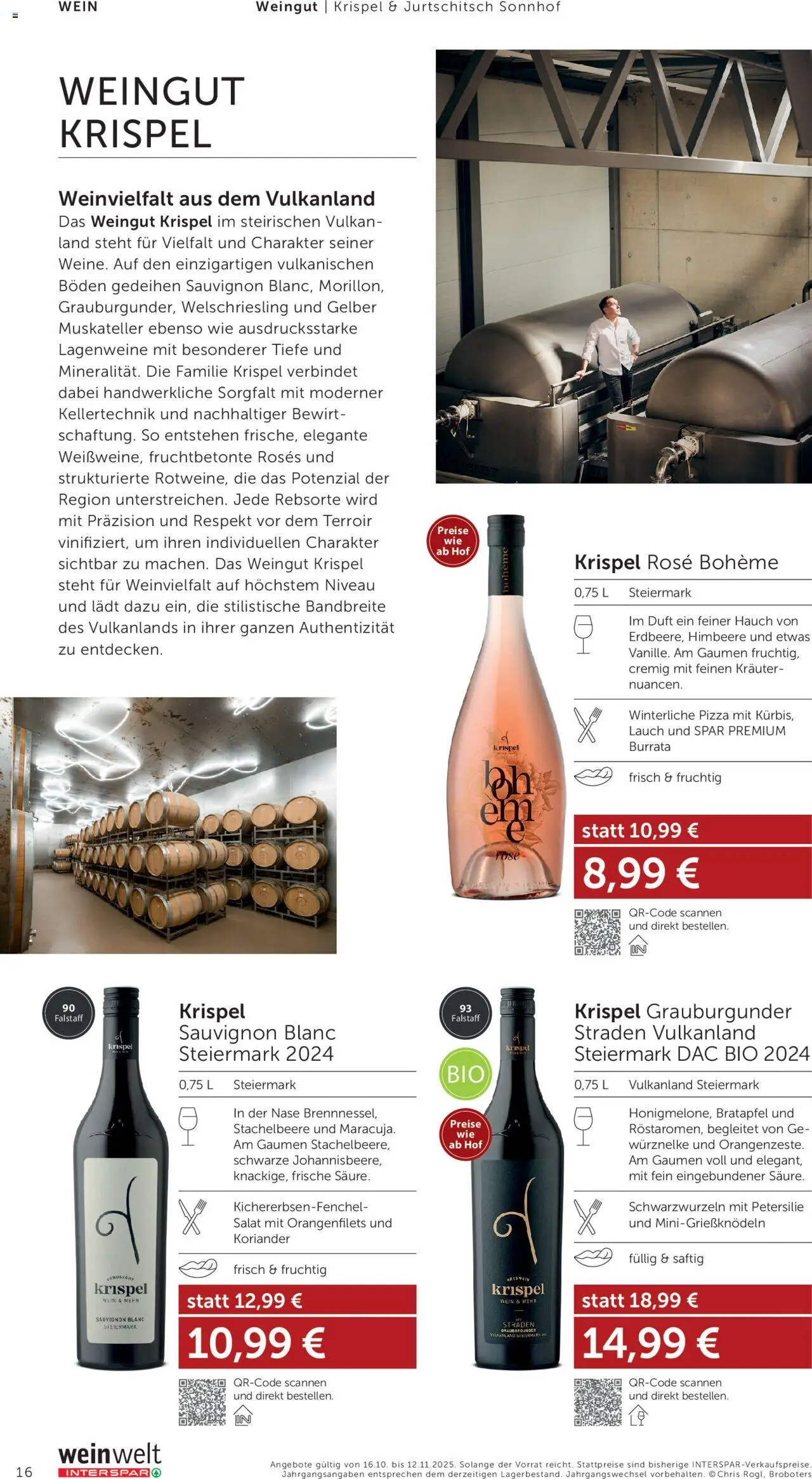 Interspar Wein Welt gültig ab 16.10.2025 | Seite: 16 | Produkte: Salat, Petersilie, Duft, Pizza