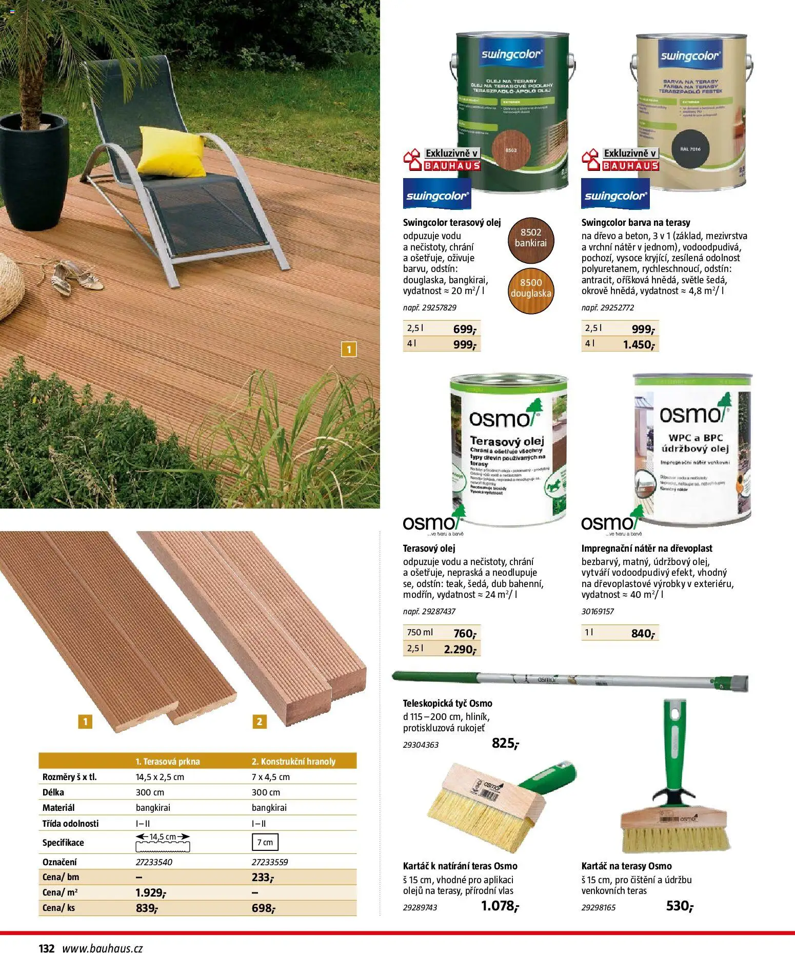 Bauhaus katalog Záhradní nábytek od 08.04.2026 | Strana: 132 | Produkty: Olej, Kartáč