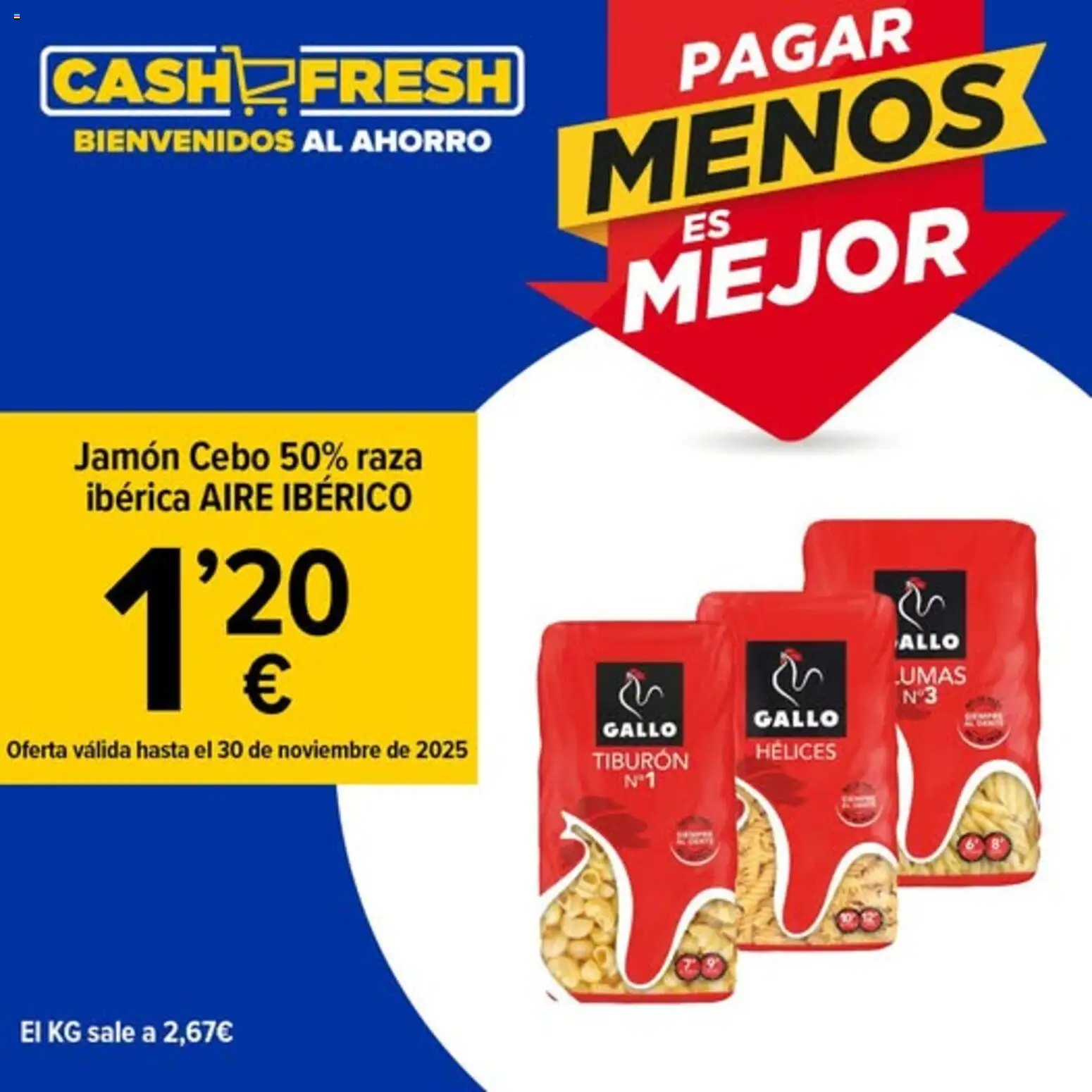 Cash Fresh folleto │ válido desde el 12.11.2025 | Página: 1 | Productos: Jamón