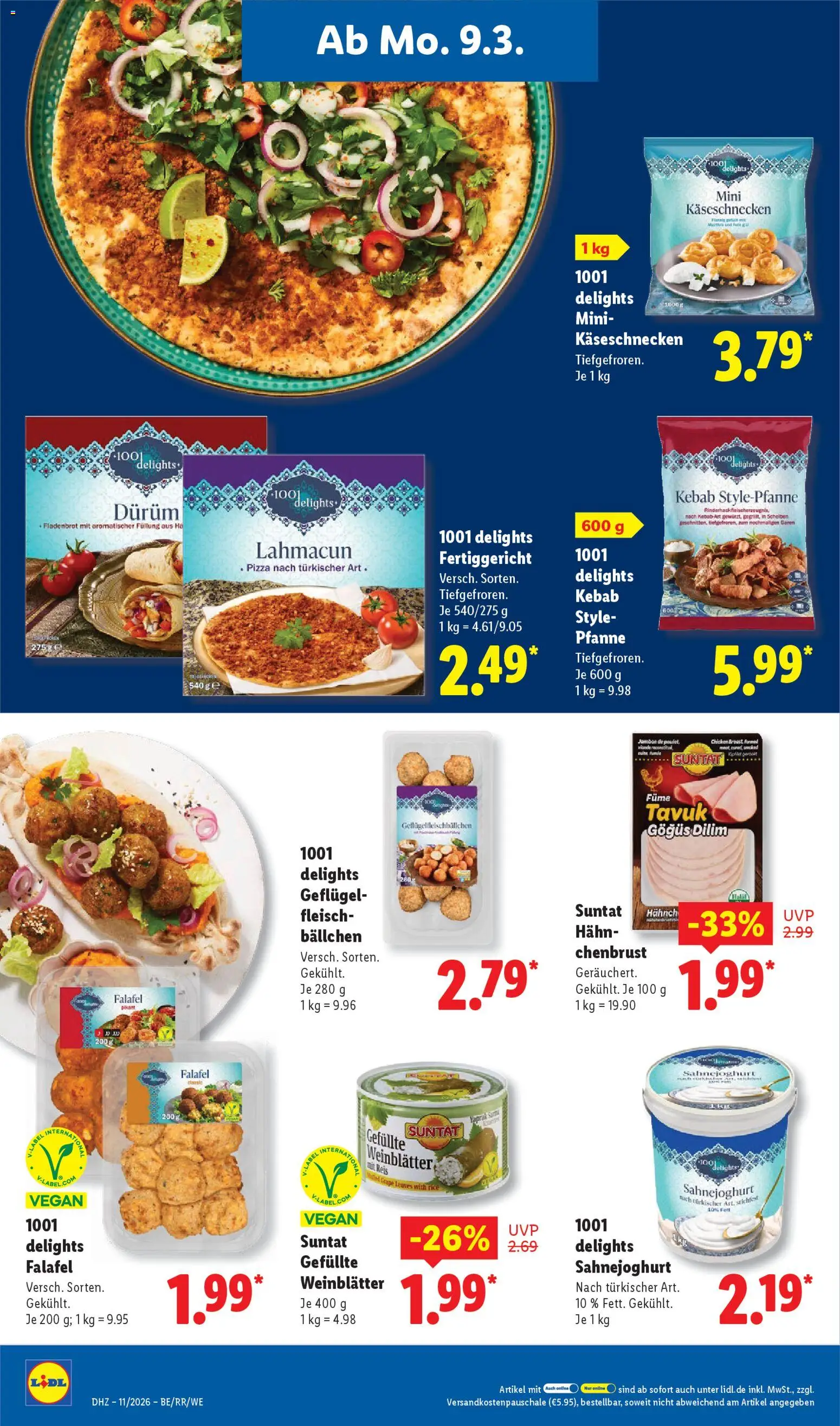 Lidl Prospekt Aarbergen – gültig ab 09.03.2026 | Seite: 32 | Produkte: Pizza, Reis, Fleisch
