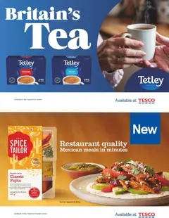 Preview of Tesco - Tesco Magazine December 2025 valid from 01.12.2025 | Page: 64 | Products: Sauce, Tea, Fajita