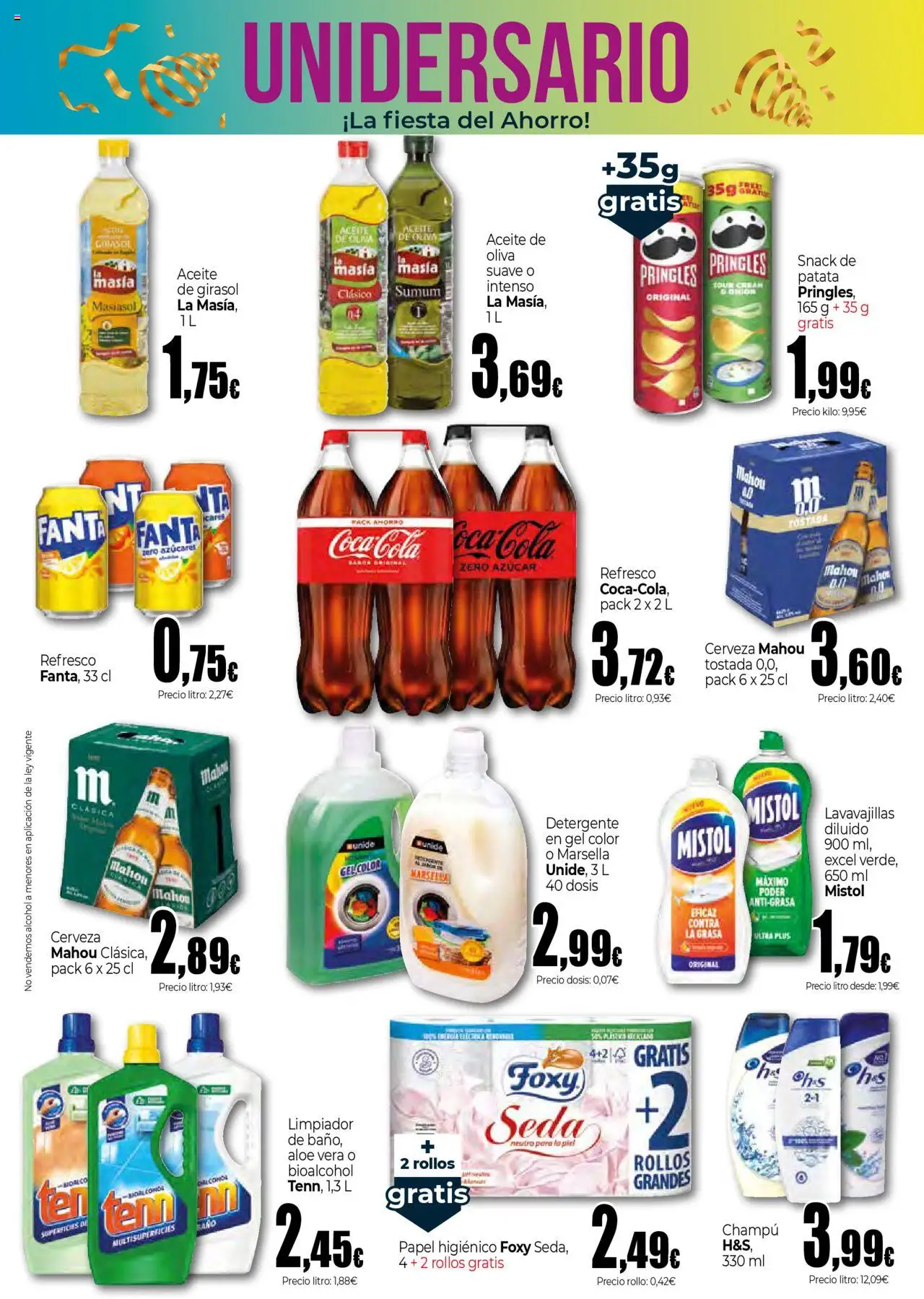 Unide - Supermercados  │ válido desde el 09.10.2025 | Página: 3 | Productos: Champú, Aceite, Cerveza, Papel higienico