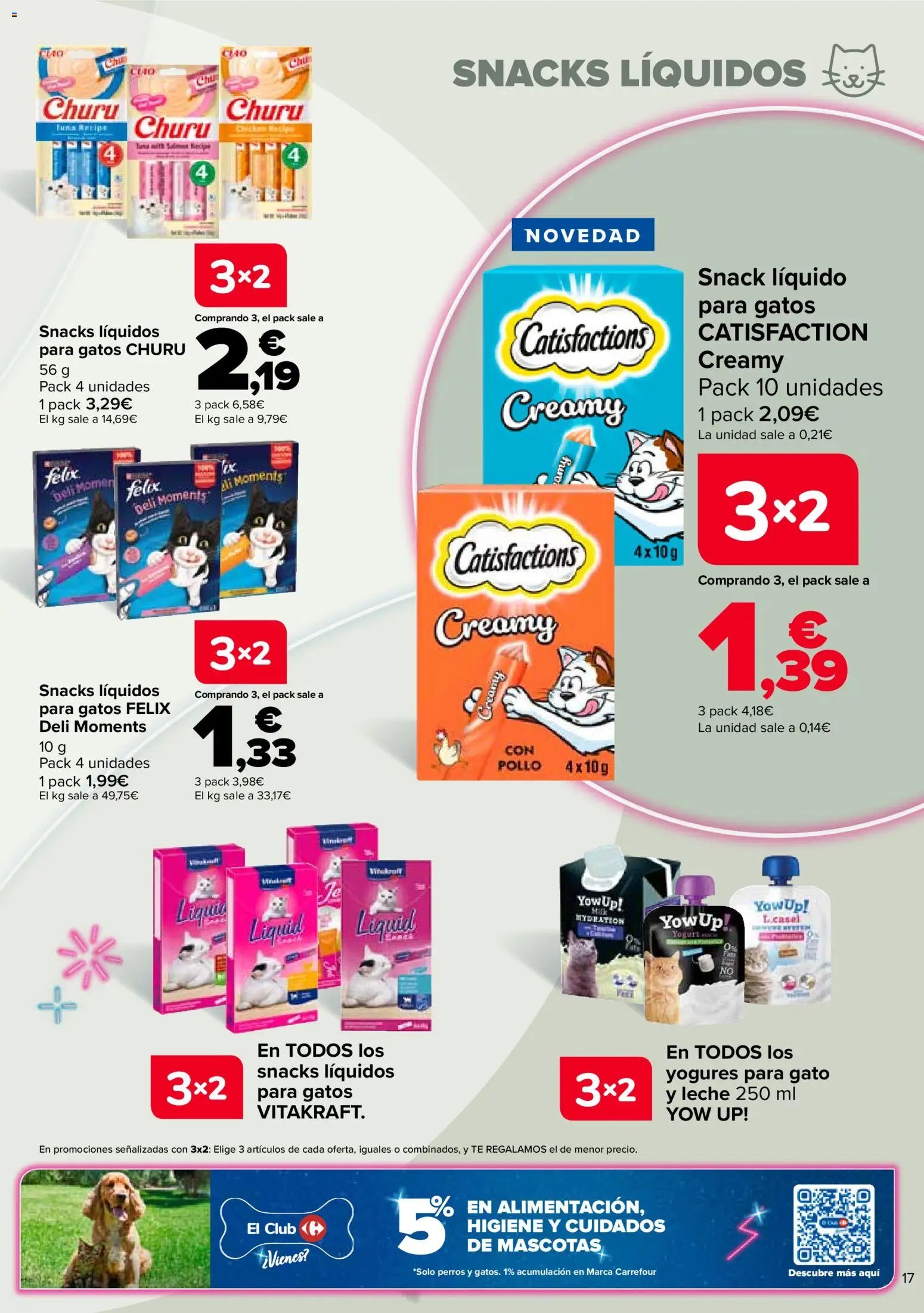 Carrefour Mascotas │ válido desde el 12.03.2026 | Página: 17 | Productos: Leche, Té