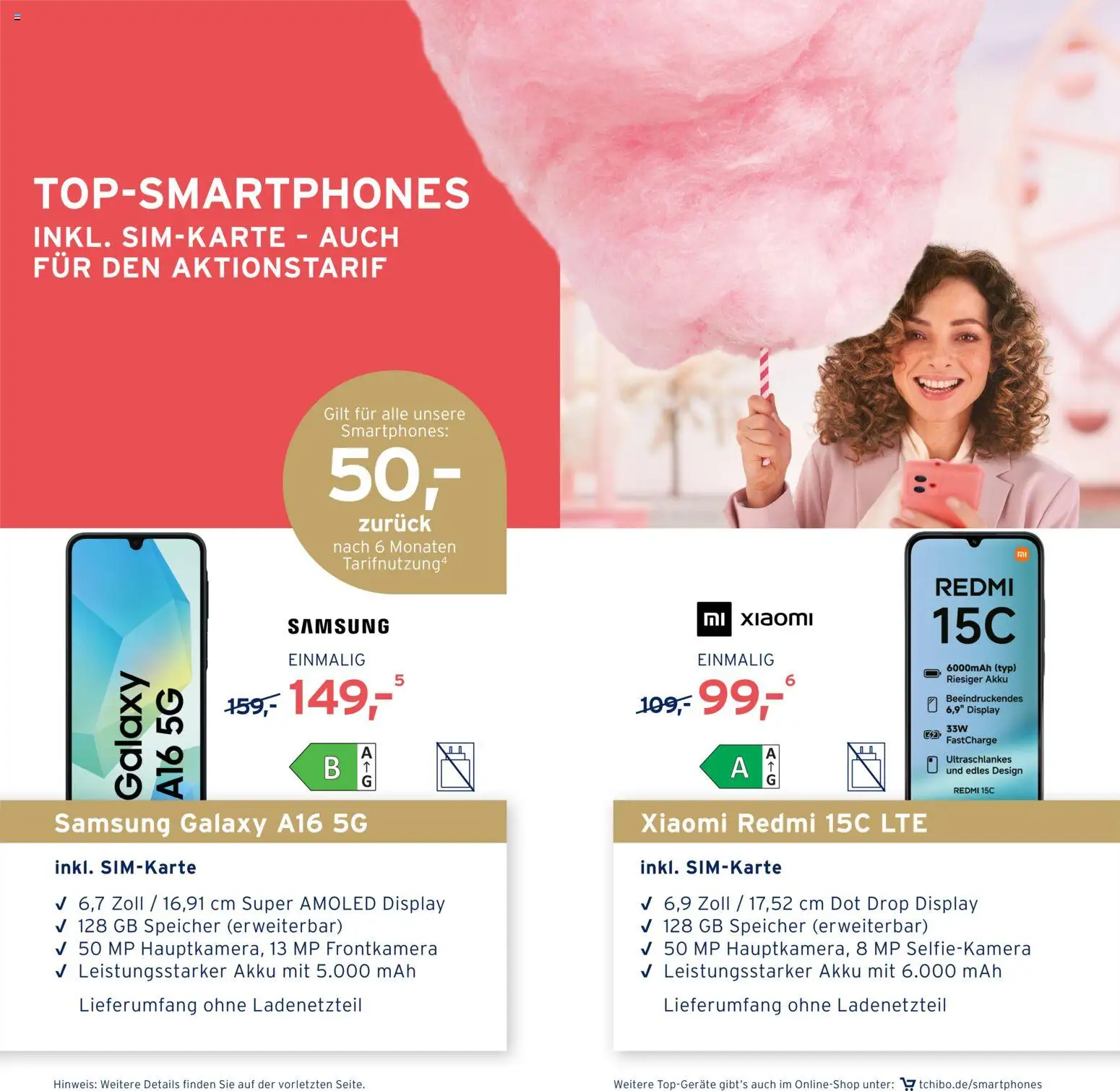 Tchibo MOBIL Flyer – gültig ab 23.02.2026 | Seite: 3 | Produkte: Xiaomi, Samsung, Smartphones