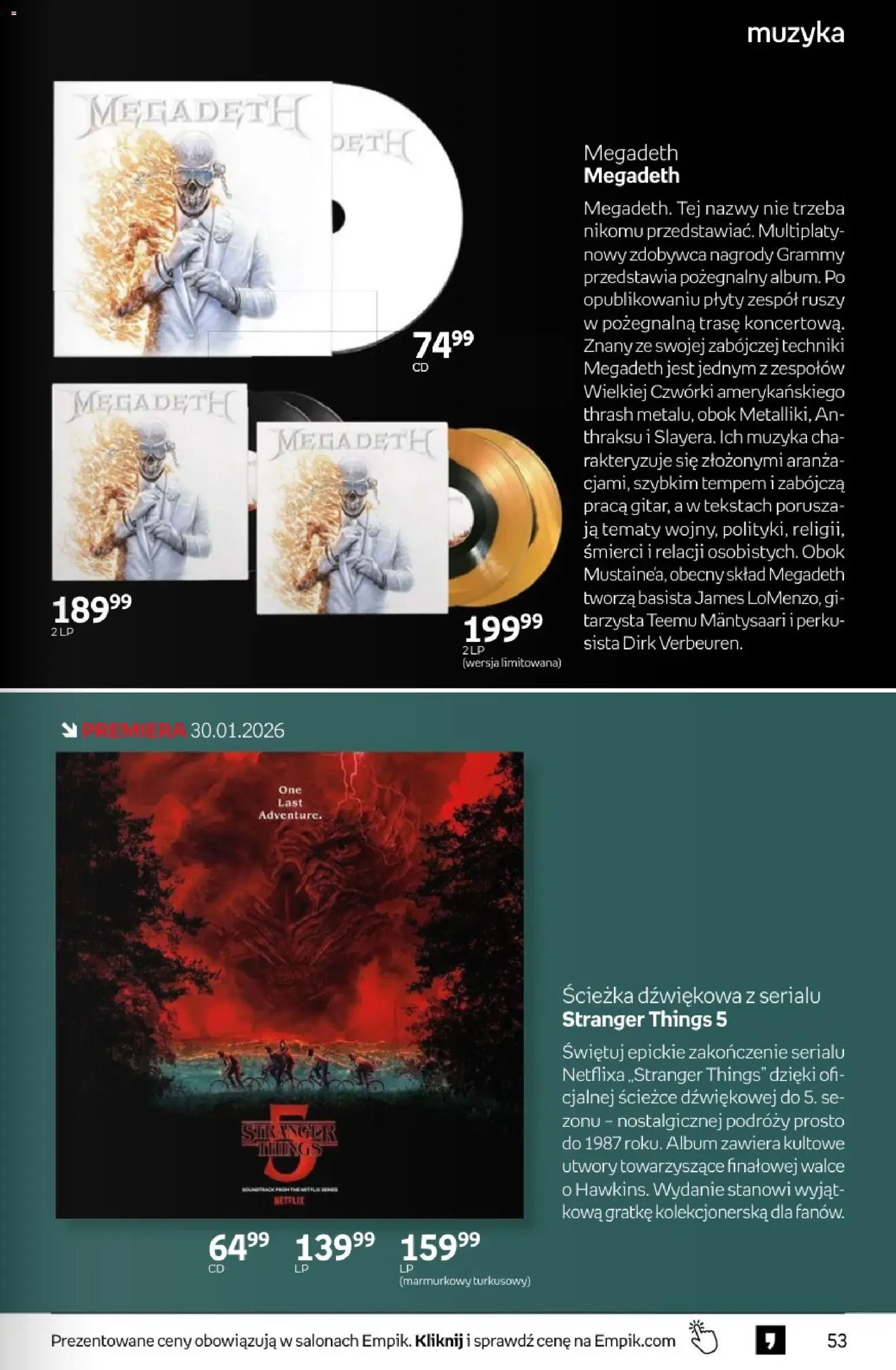 Empik promocje - Tom kultury Muzyka od 28.01.2026 | Strona: 9