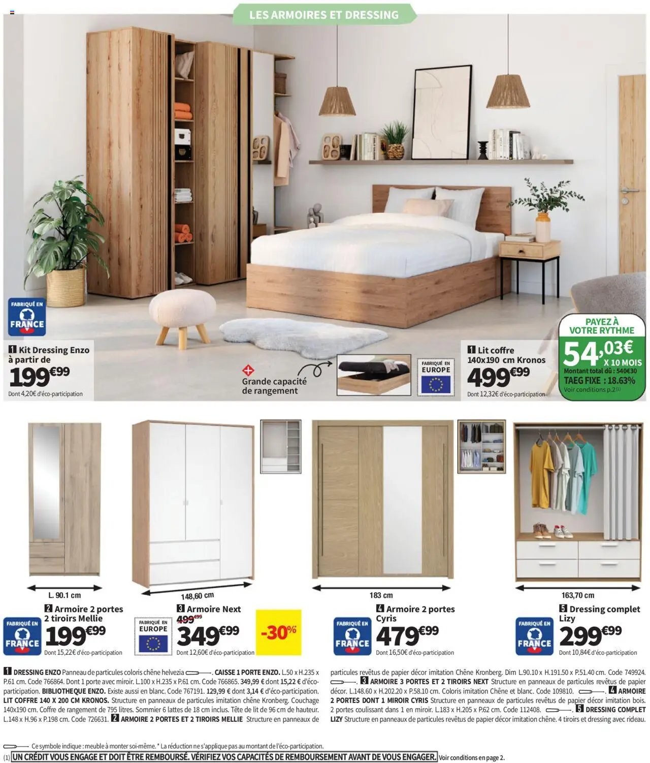 {H1} | Page: 22 | Produits: Meuble, Lit, Tiroirs, Dressing