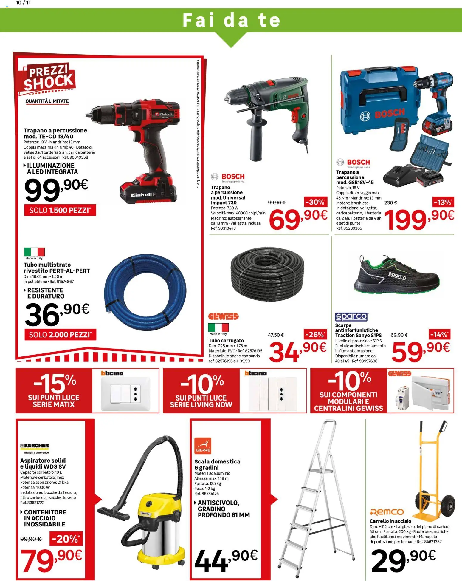 Volantino Leroy Merlin del 04.02.2026 | Pagina: 10 | Prodotti: Tè, Scarpe, Carrello, Contenitore