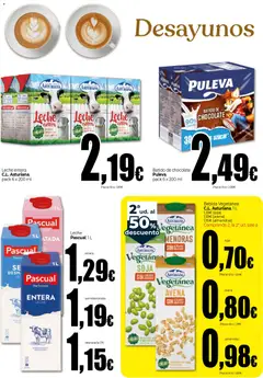 Vista previa Unide - Especial desayunos válido desde el 19.02.2026 | Página: 2 | Productos: Leche entera, Κρεμάστρα, Leche, Chocolate