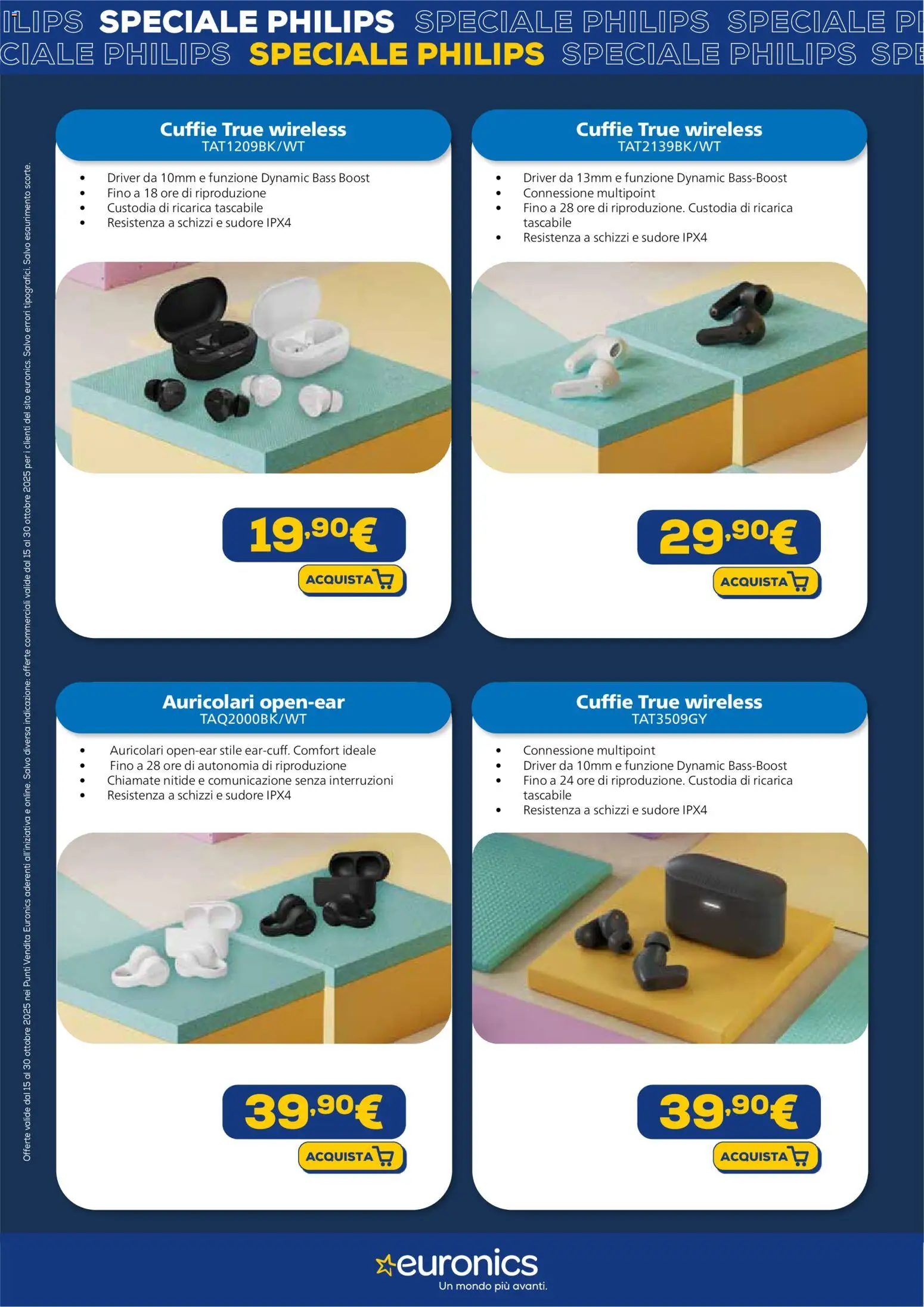 Volantino Euronics del 15.10.2025 | Pagina: 6 | Prodotti: Auricolari, Cuffie