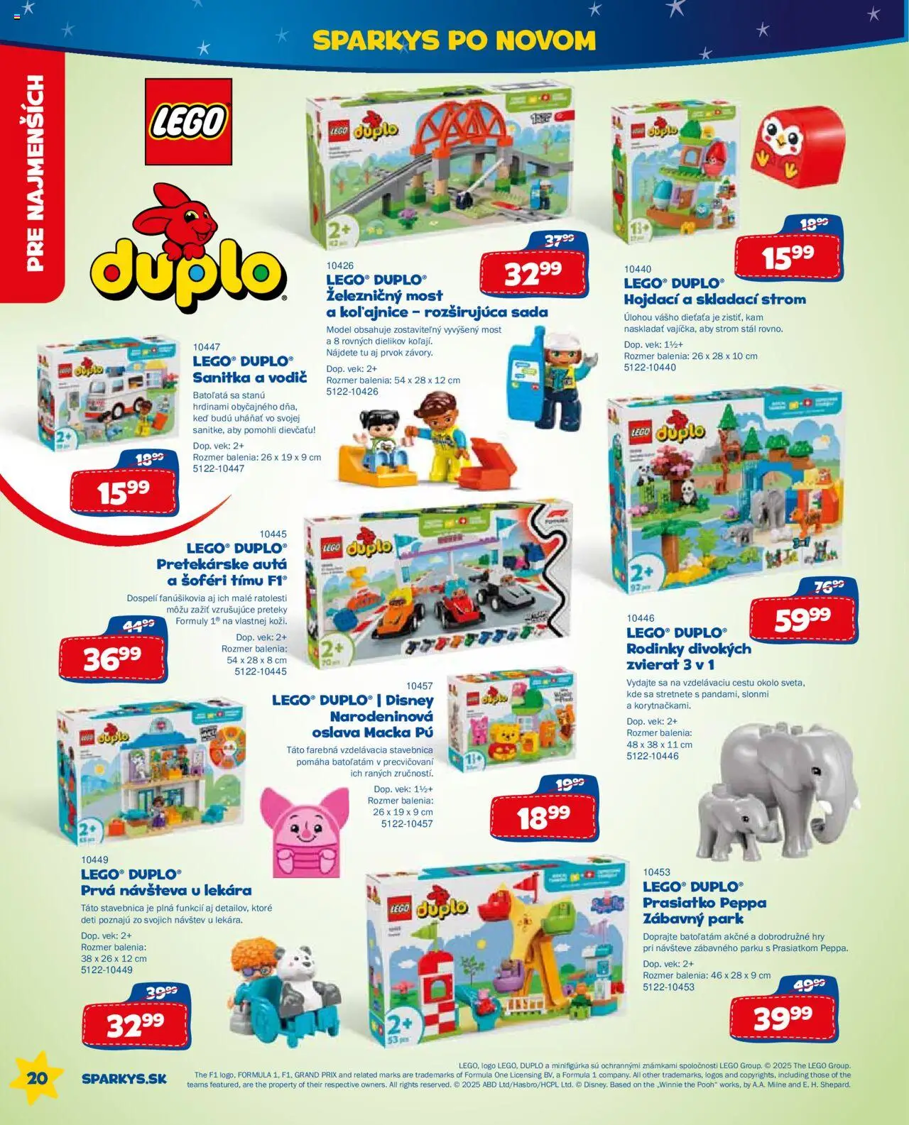 ALLTOYS letný katalóg │ platný od 26.06.2025 | Strana: 20 | Produkty: LEGO, LEGO DUPLO