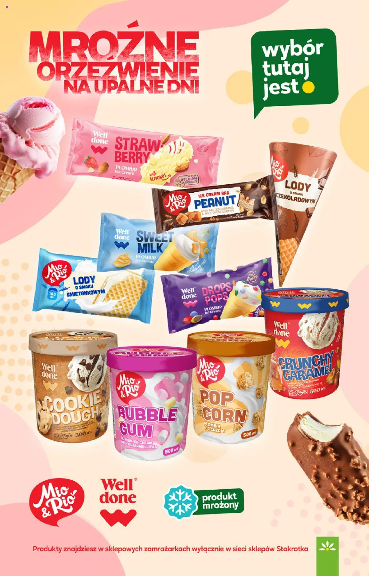 Stokrotka Gazetka od 13.08.2025 | Strona: 19 | Produkty: Stokrotka, Lody