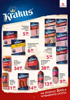 Pogląd oferty "Selgros cash&carry gazetka - Markowe produkty" - ważna od 26.03.2026 | Strona: 7 | Produkty: Kiełbasa, Schab, Myśliwska, Szynka