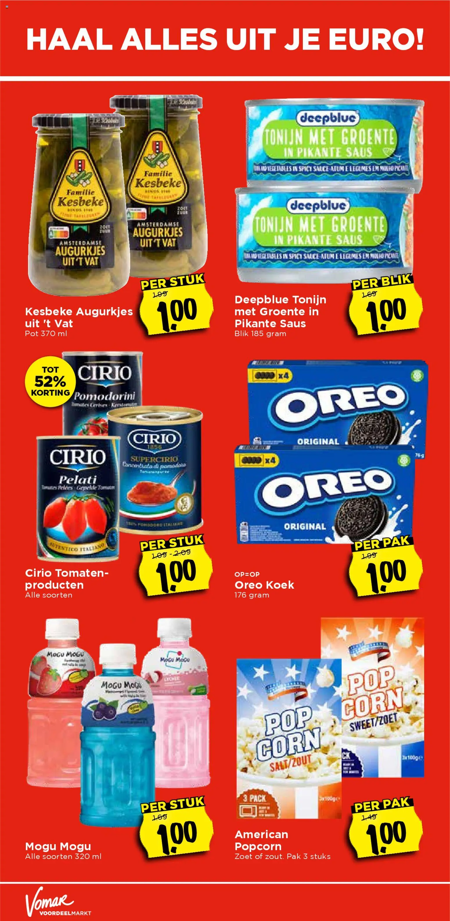 {H1} | Pagina: 32 | Producten: Tomaten, Tonijn, Oreo, Saus