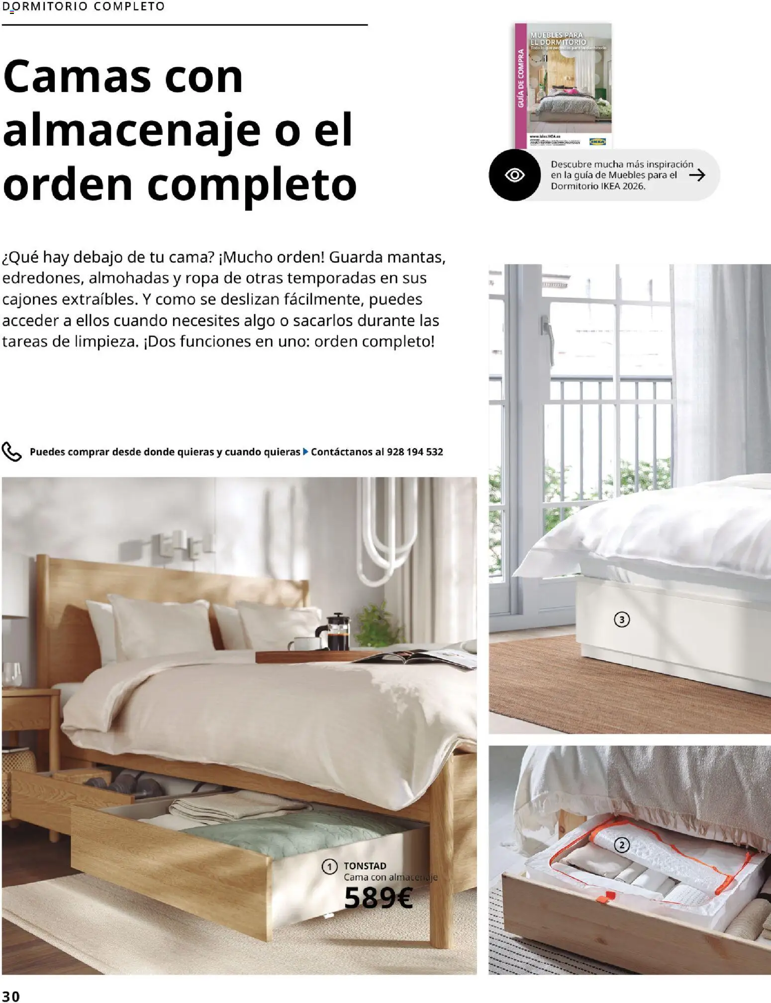 Catálogo IKEA Organización en el hogar │ válido desde el 15.01.2026 | Página: 30 | Productos: Ropa, Muebles, Cama, Almacenaje