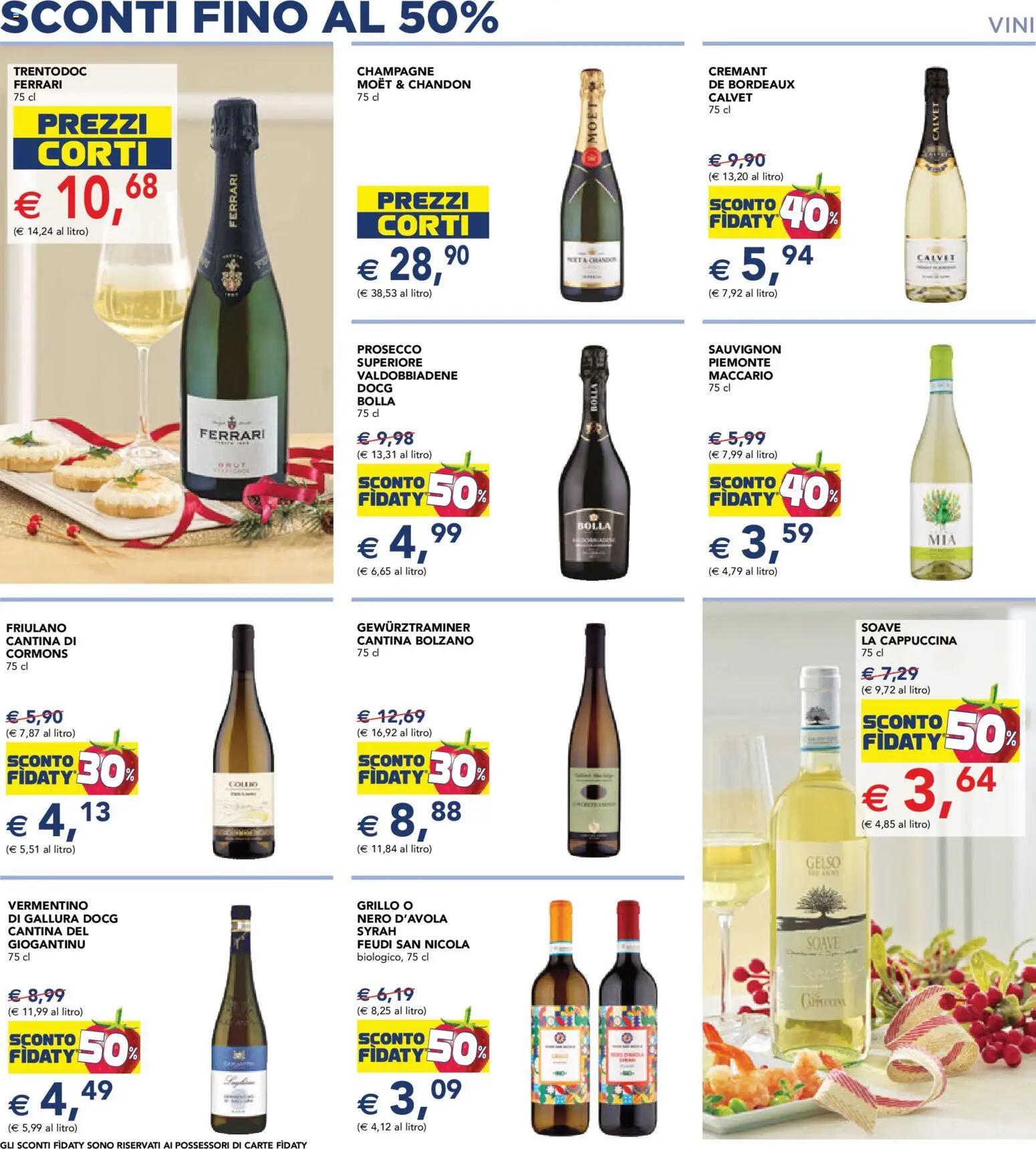 Volantino Esselunga S del 01.12.2025 | Pagina: 12 | Prodotti: Prosecco, Champagne