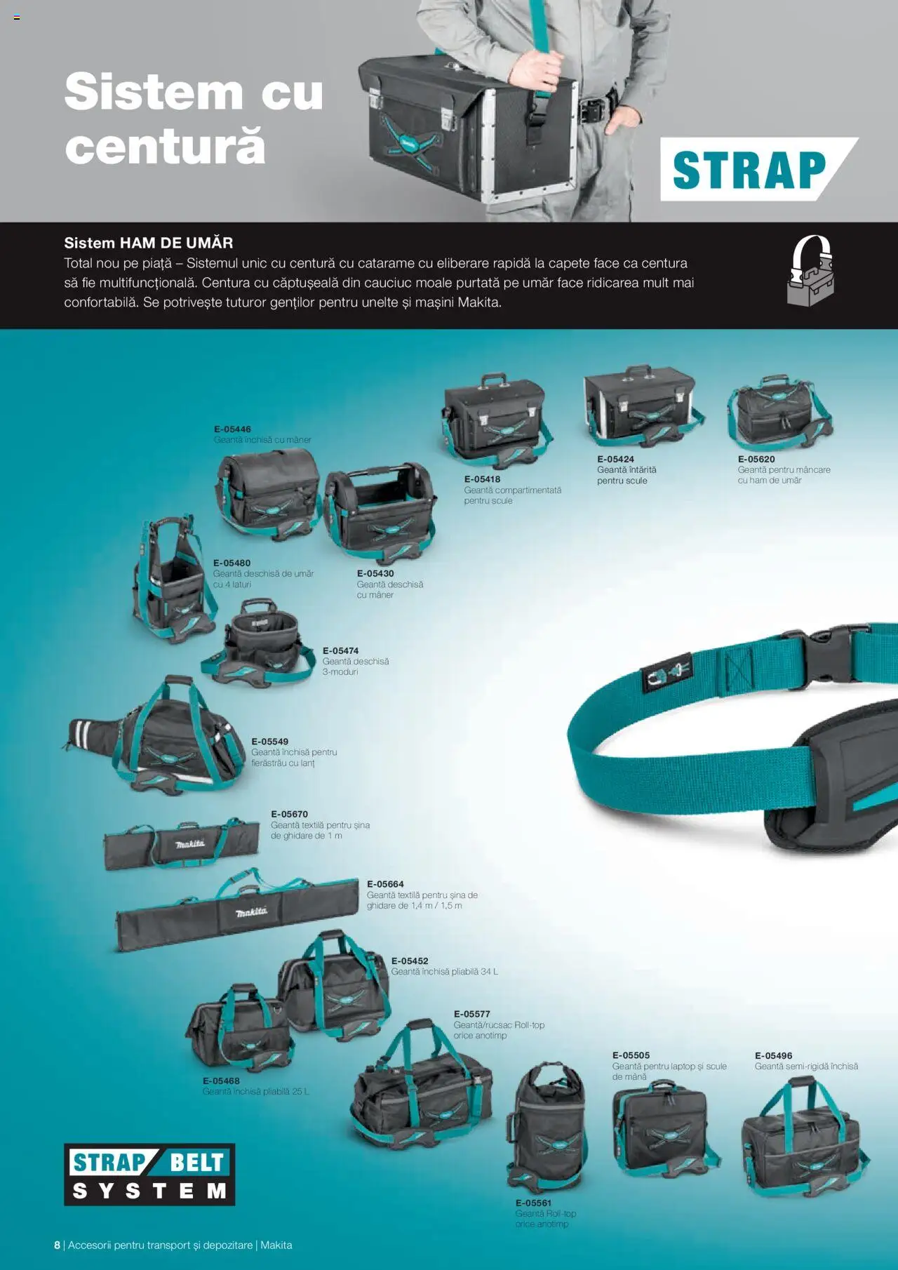 Makita catalog - Accesorii pentru transport si depozitare   – valabil de la 06.09.2021 | Pagină: 8