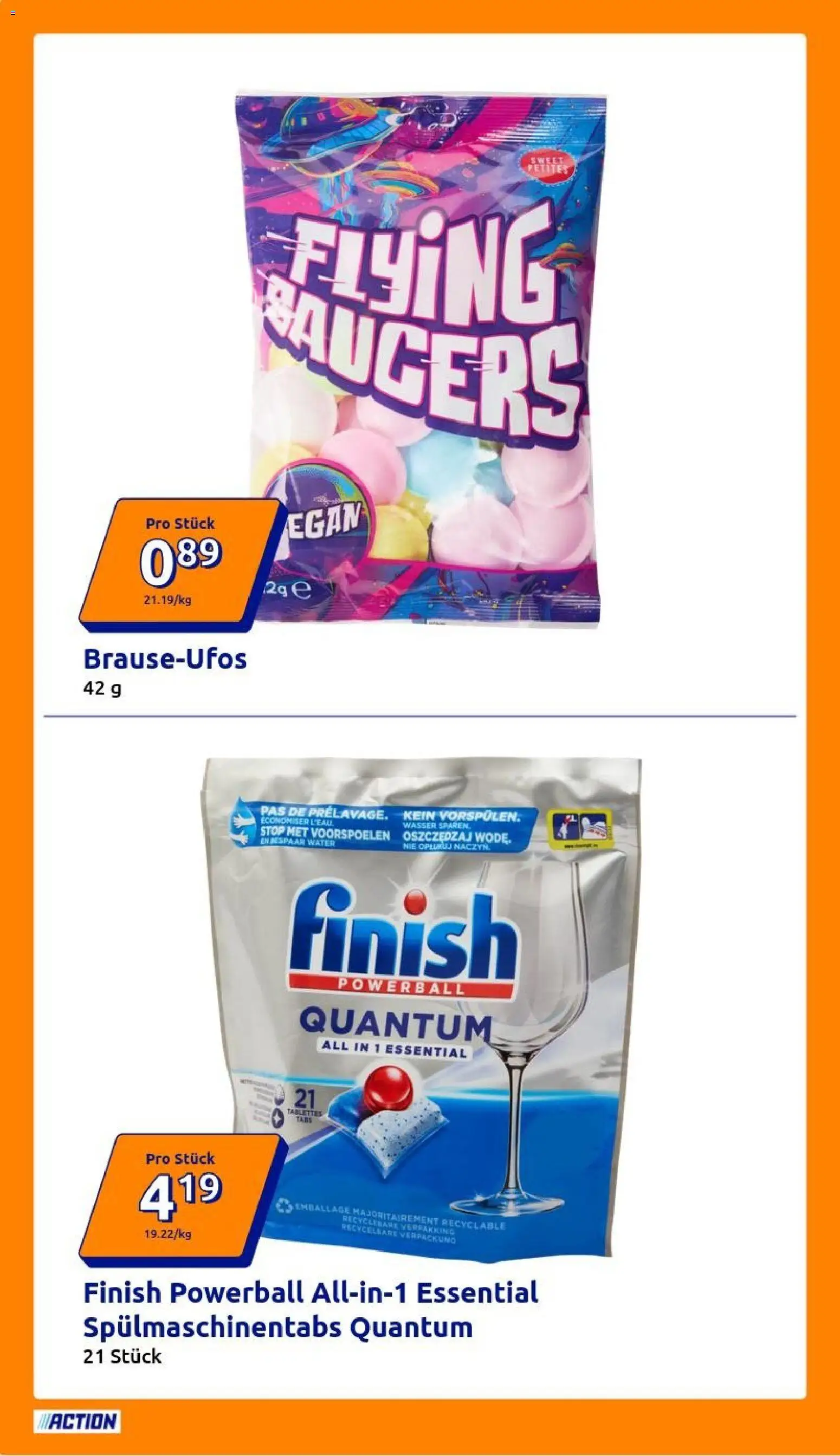 Action Prospekt – gültig ab 25.03.2026 | Seite: 28 | Produkte: Finish, Wasser, Spülmaschinentabs