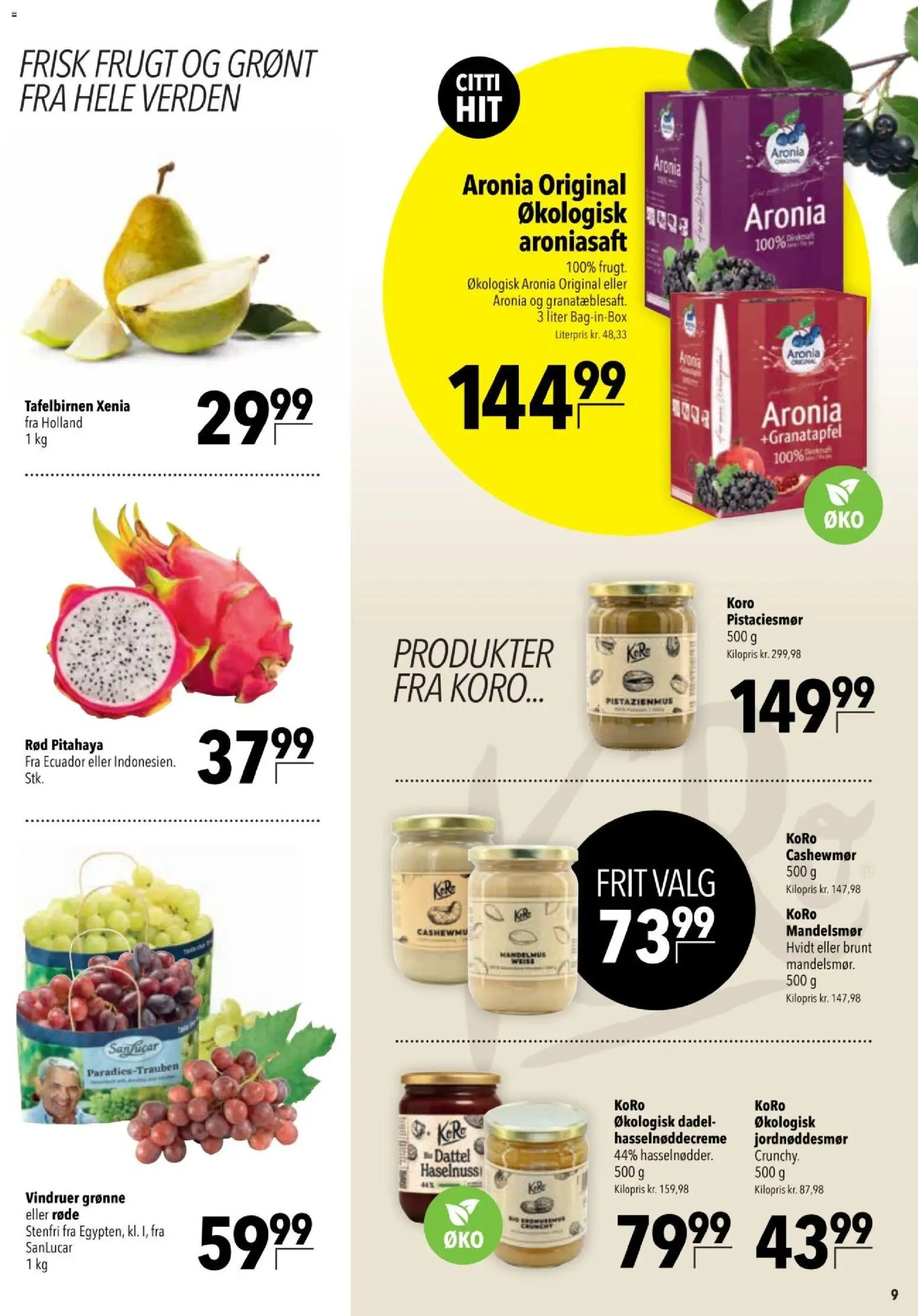 CITTI tilbudsavis – gyldig fra 25.03.2026 | Side: 9 | Produkter: Vindruer