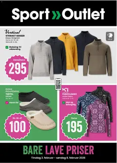 Forhåndsvisning av Sport Outlet kundeavis gyldig fra 03.02.2026
