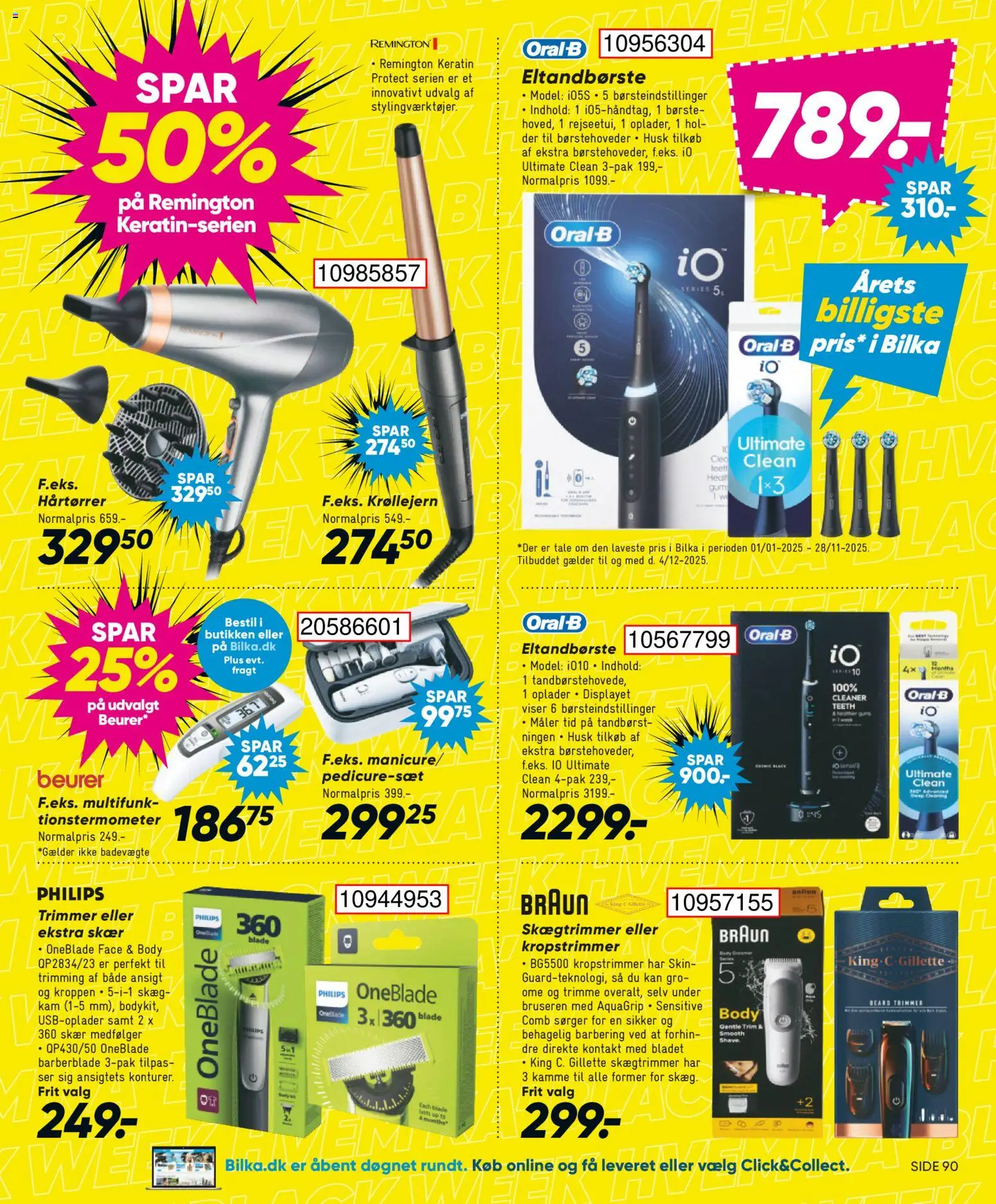 Bilka tilbudsavis – gyldig fra 28.11.2025 | Side: 24 | Produkter: Børste, Eltandbørste, Krøllejern, Hårtørrer