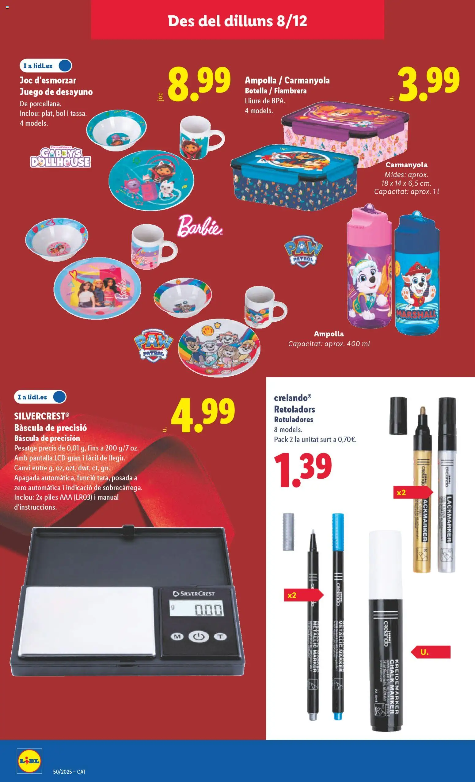 Lidl folleto de bazar │ válido desde el 08.12.2025 | Página: 14 | Productos: Fiambrera