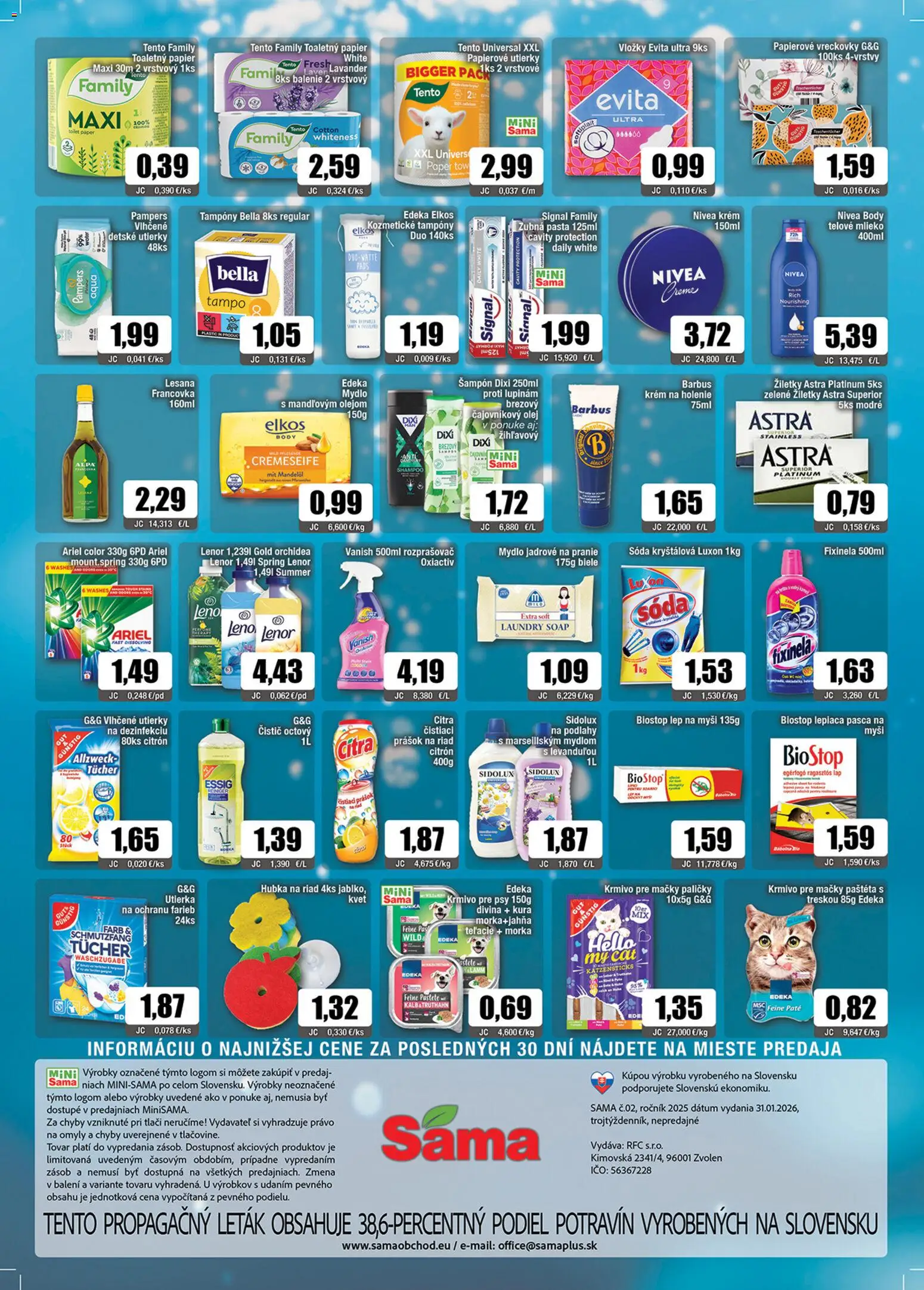 Nové Sama akcie – leták je platný od 30.01.2026 | Strana: 12