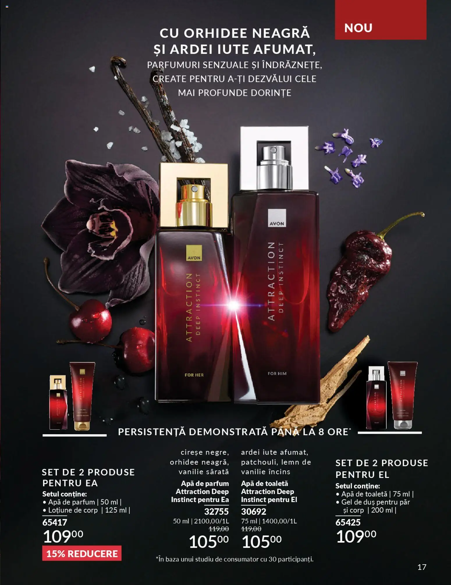 Noul catalog Avon – valabil de la 01.02.2026 | Pagină: 19 | Produse: Toaletă, Parfum, Gel de duș, Cireșe