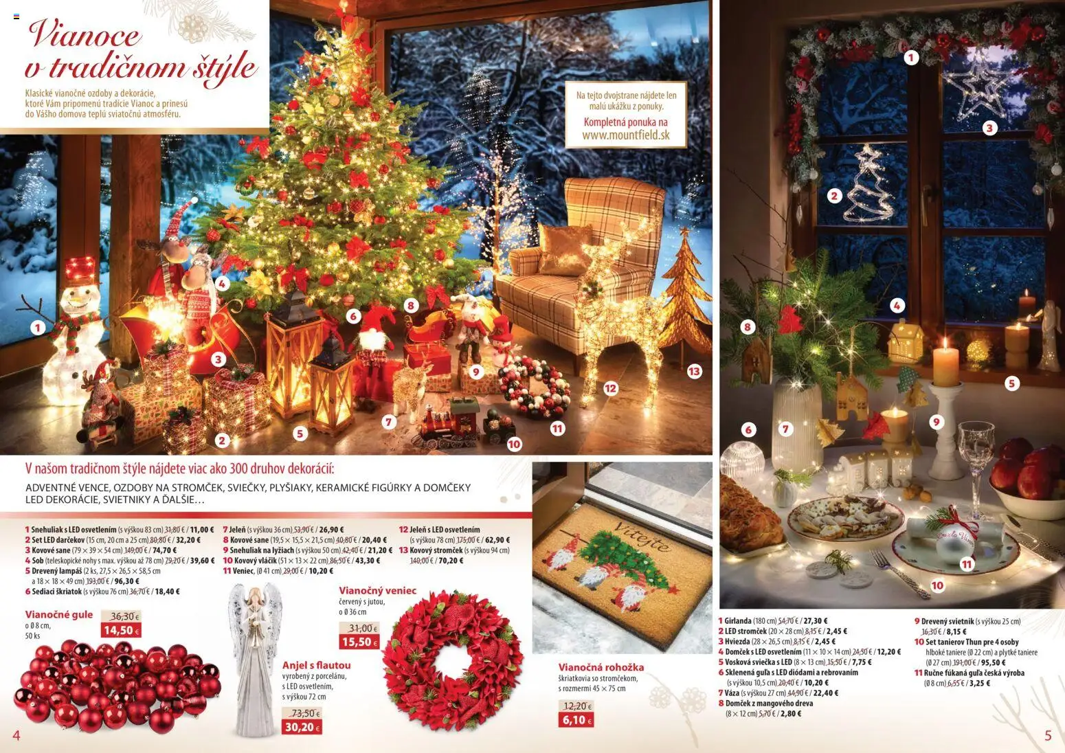 Nové Mountfield akcie – leták je platný od 24.11.2025 | Strana: 3 | Produkty: Rohožka, Váza, Taniere