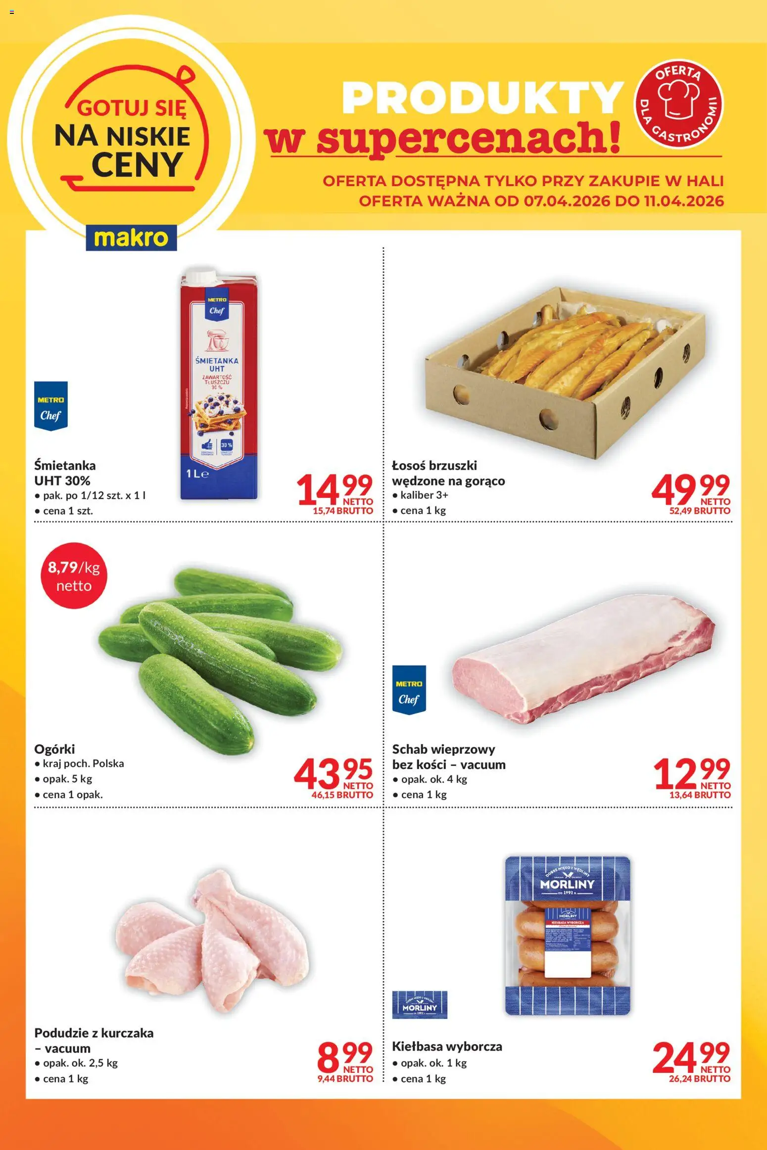 Makro gazetka - Gotuj się na niskie ceny od 06.04.2026 | Strona: 2 | Produkty: Schab, Mięso, Podudzie z kurczaka, Schab wieprzowy