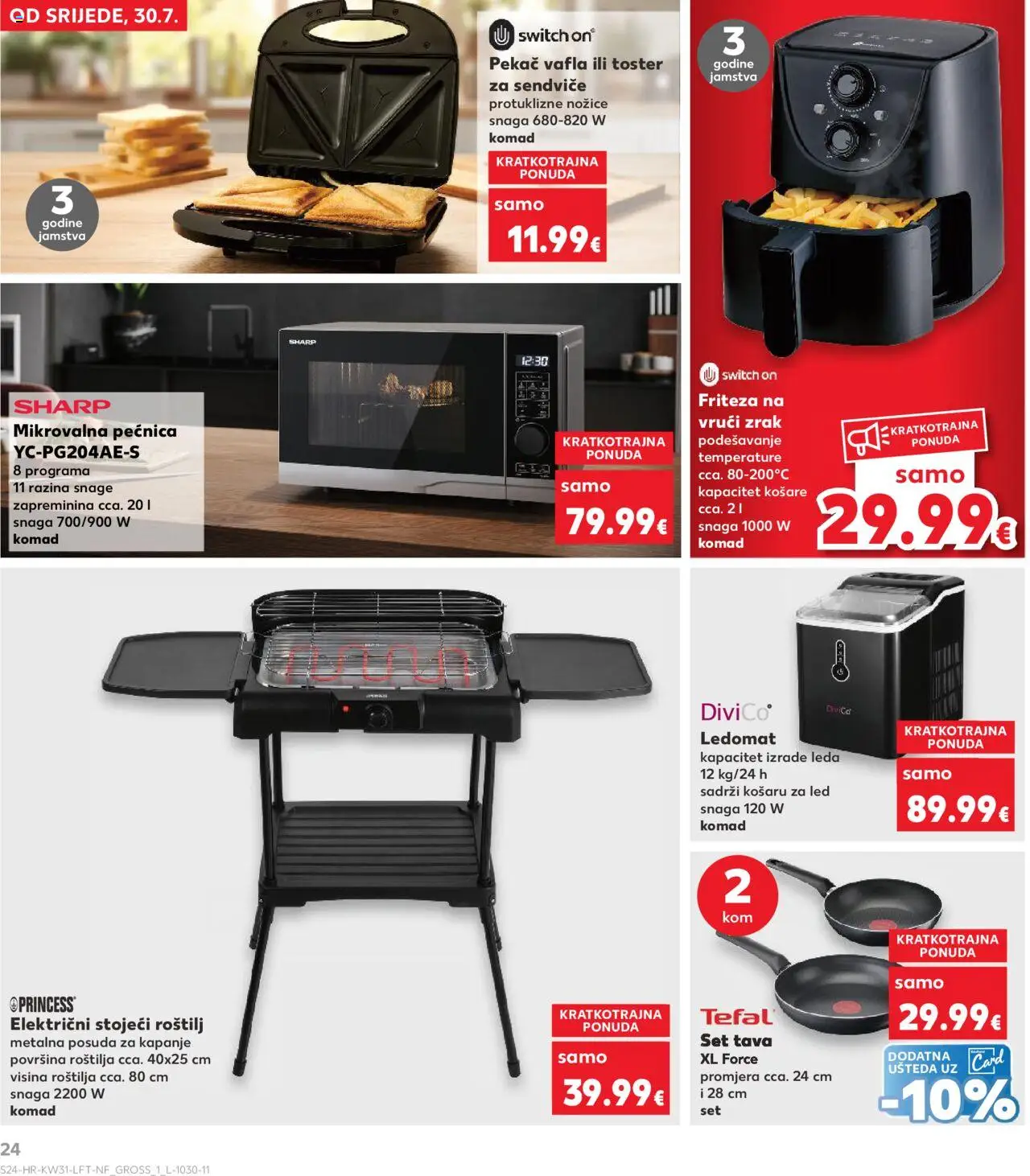 Kaufland katalog | vrijedi od 30.07.2025 | Stranica: 24 | Proizvodi: Toster, Pan, Pećnica, Friteza na vrući zrak