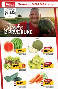 Maxi katalog - važi od 14.08.2025 | Strana: 14 | Proizvode: Krastavac, Paprika, Lubenica, Limun