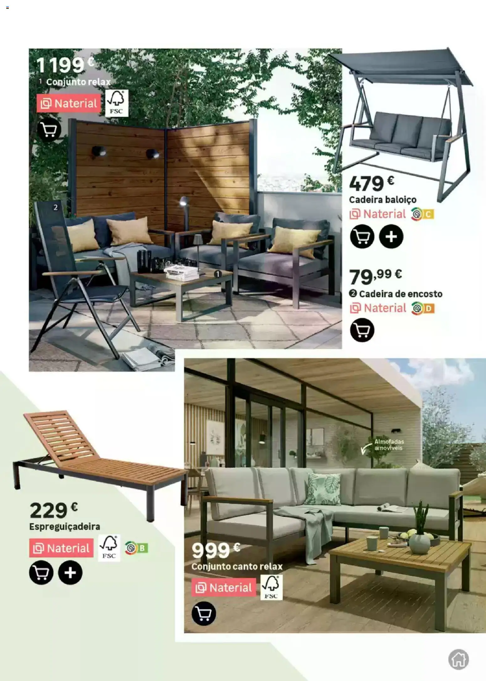 Leroy Merlin Catálogo Jardim │ válido de 12.03.2026 | Página: 11 | Produtos: Baloiço, Espreguiçadeira, Cadeira